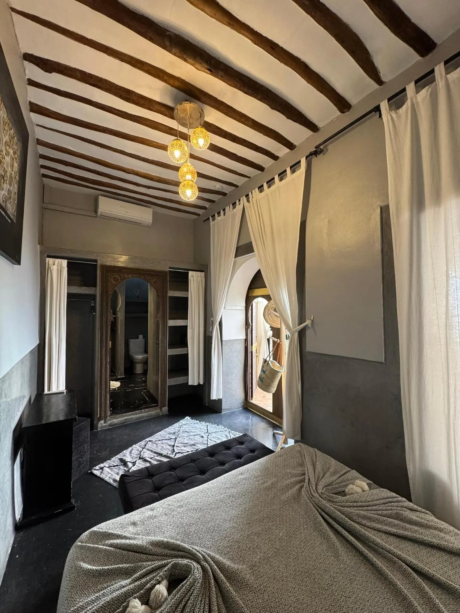 Decorative detail, Bed in Riad Des Arts