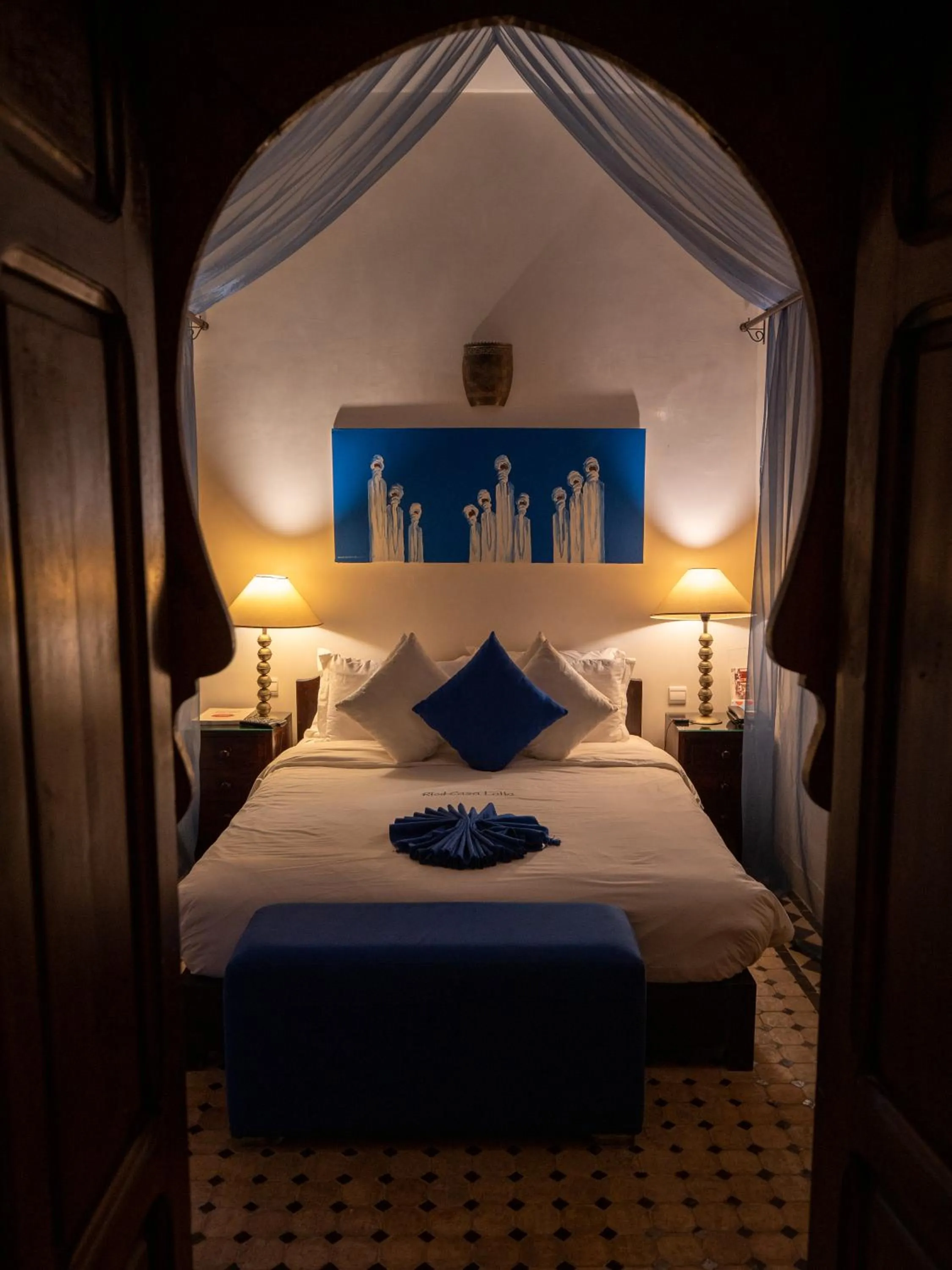 Photo of the whole room, Bed in Riad Casa Lalla