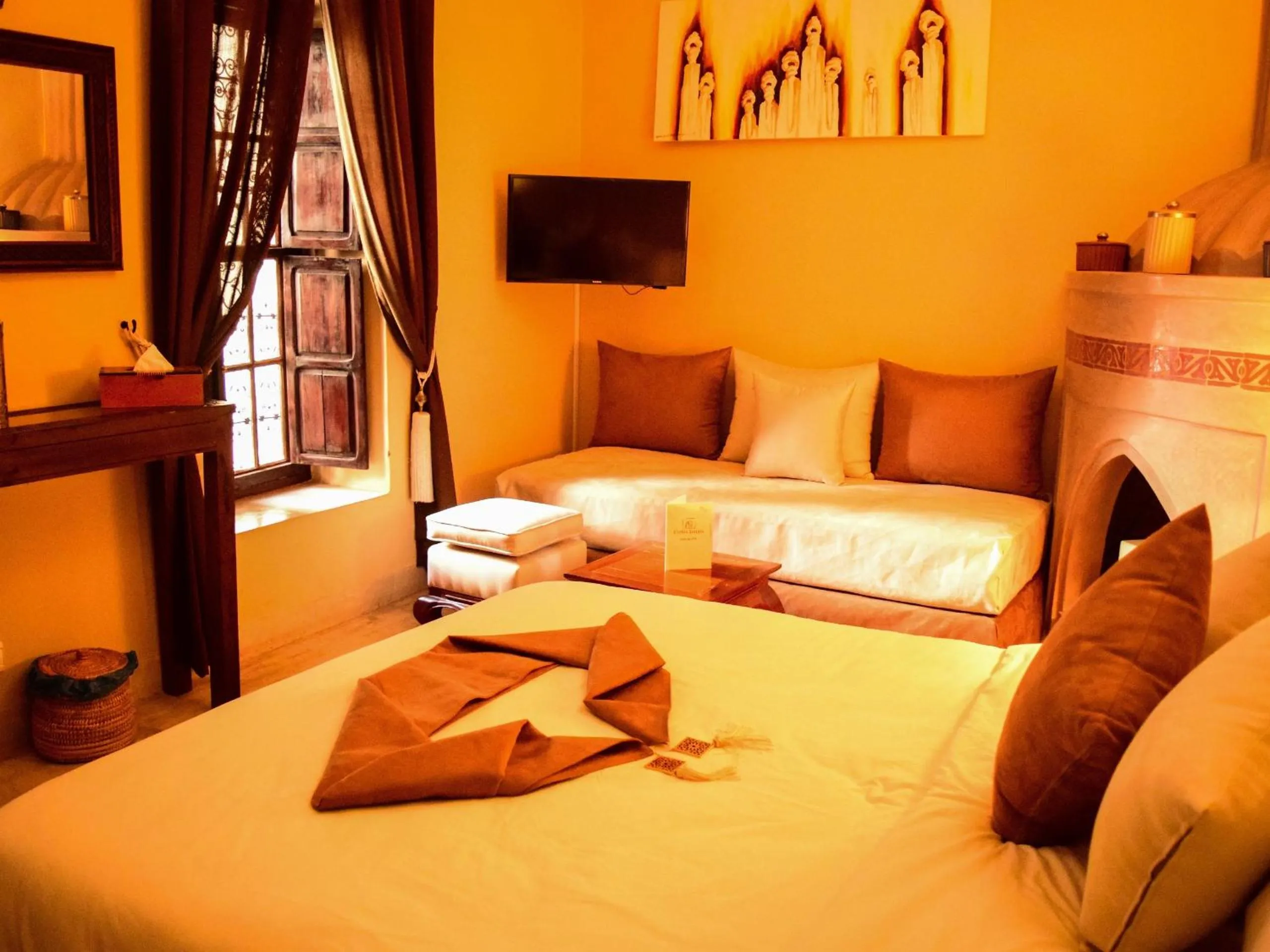 Bed in Riad Casa Lalla