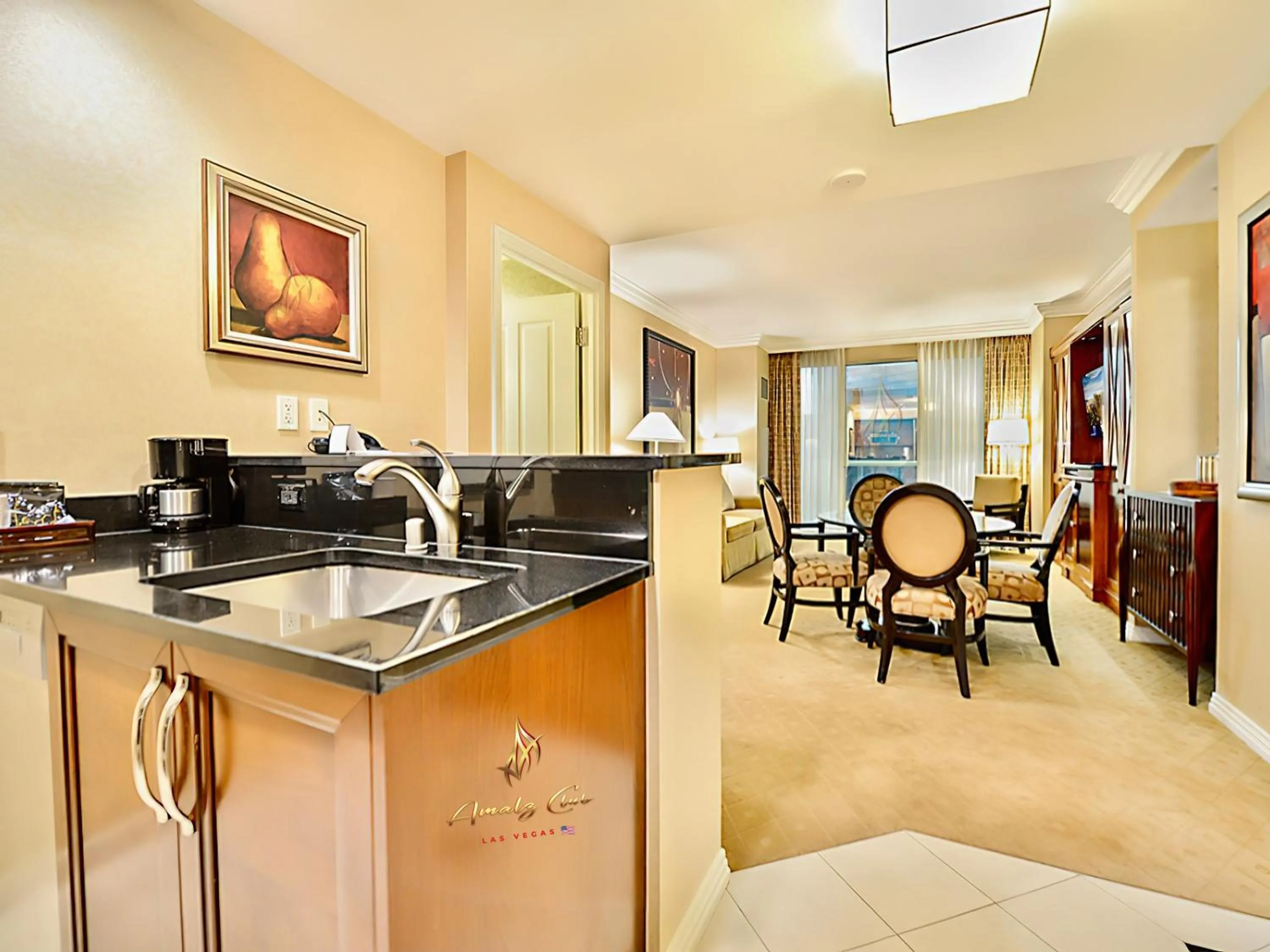 Living room in Amalz 2 Bedroom 3 Bathroom Balcony Suites at Mgm Signature !