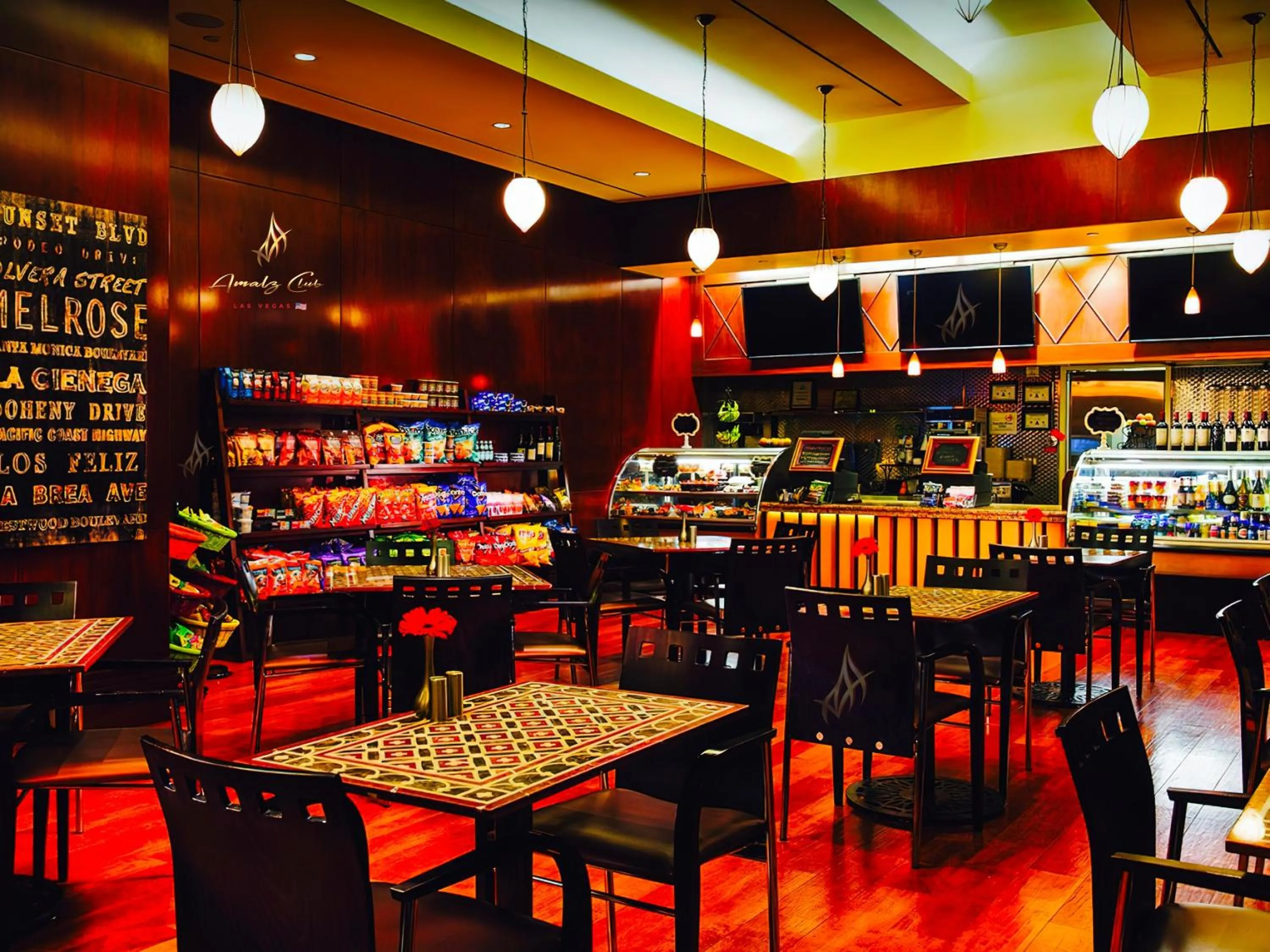 Restaurant/places to eat in Amalz 2 Bedroom 3 Bathroom Balcony Suites at Mgm Signature !