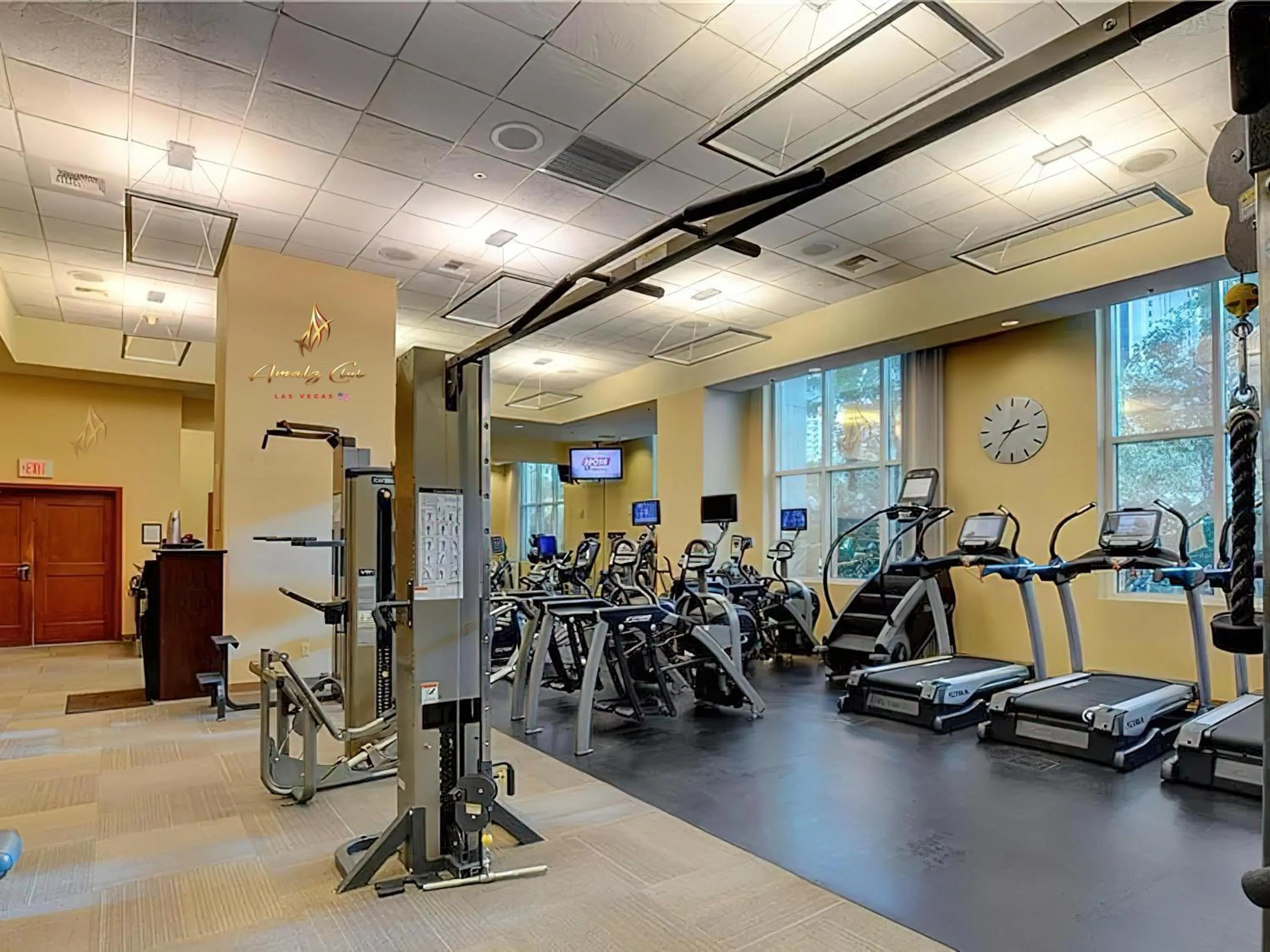 Fitness centre/facilities in Amalz 2 Bedroom 3 Bathroom Balcony Suites at Mgm Signature !