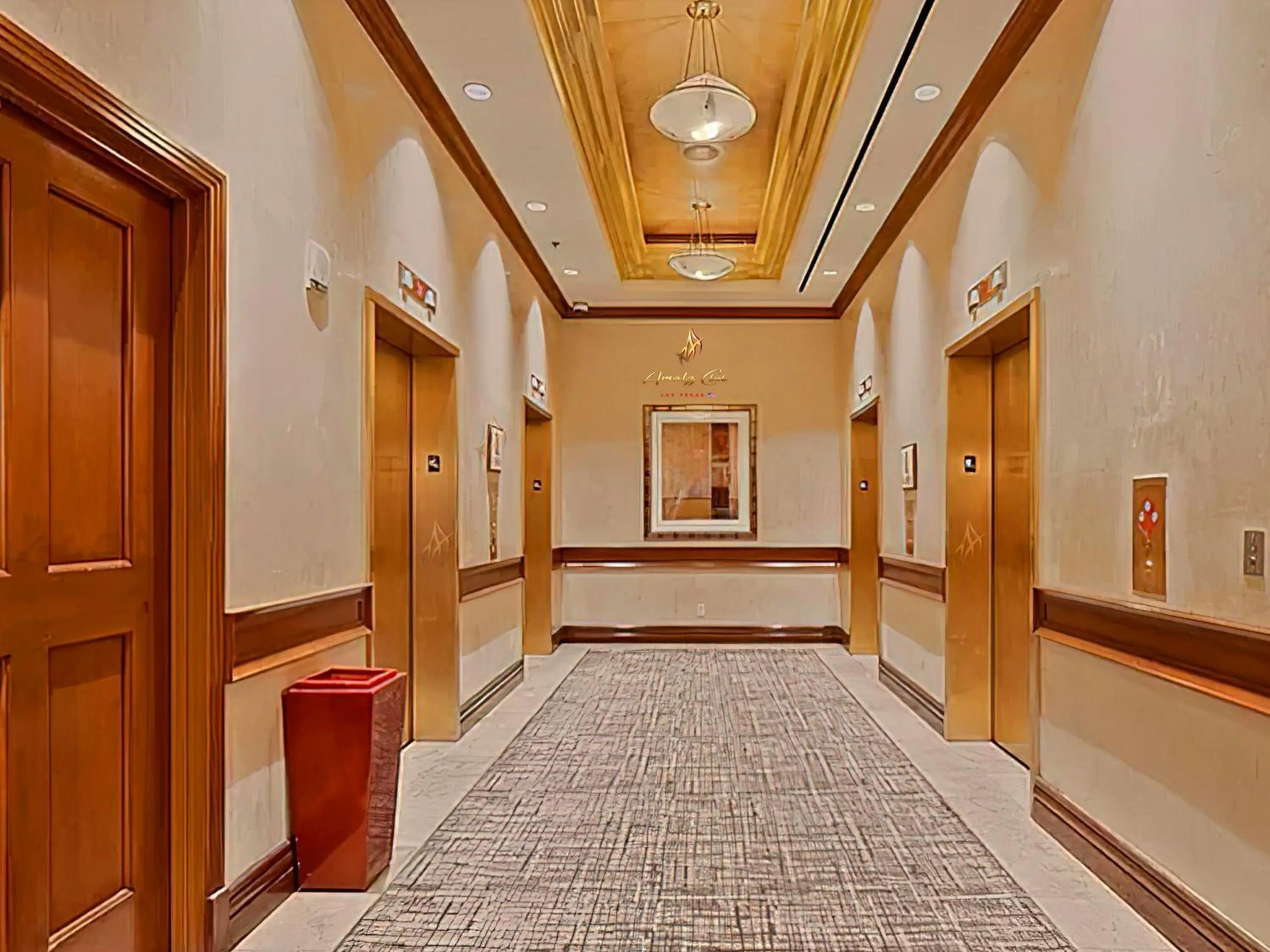 elevator in Amalz 2 Bedroom 3 Bathroom Balcony Suites at Mgm Signature !