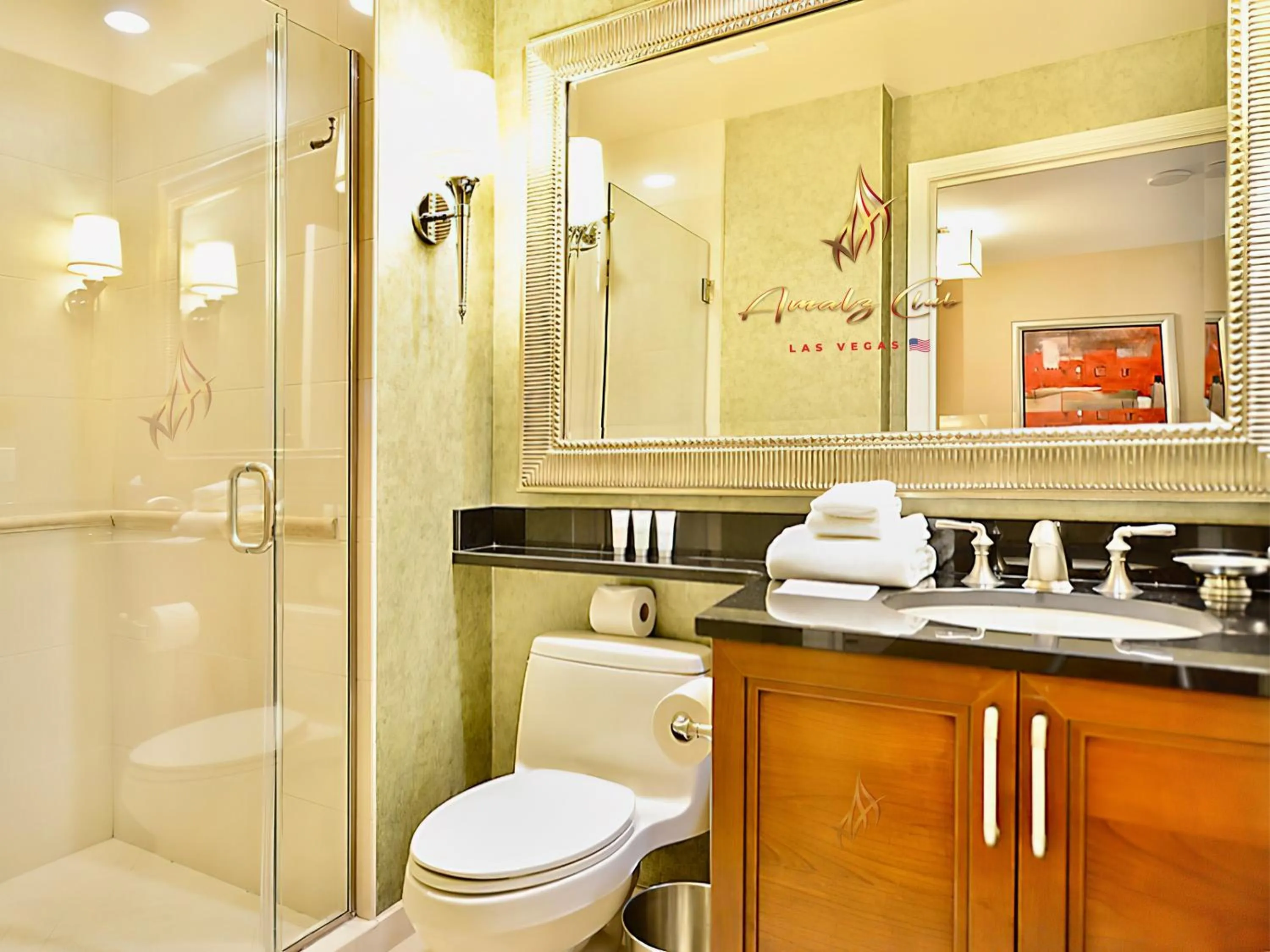 Toilet in Amalz 2 Bedroom 3 Bathroom Balcony Suites at Mgm Signature !