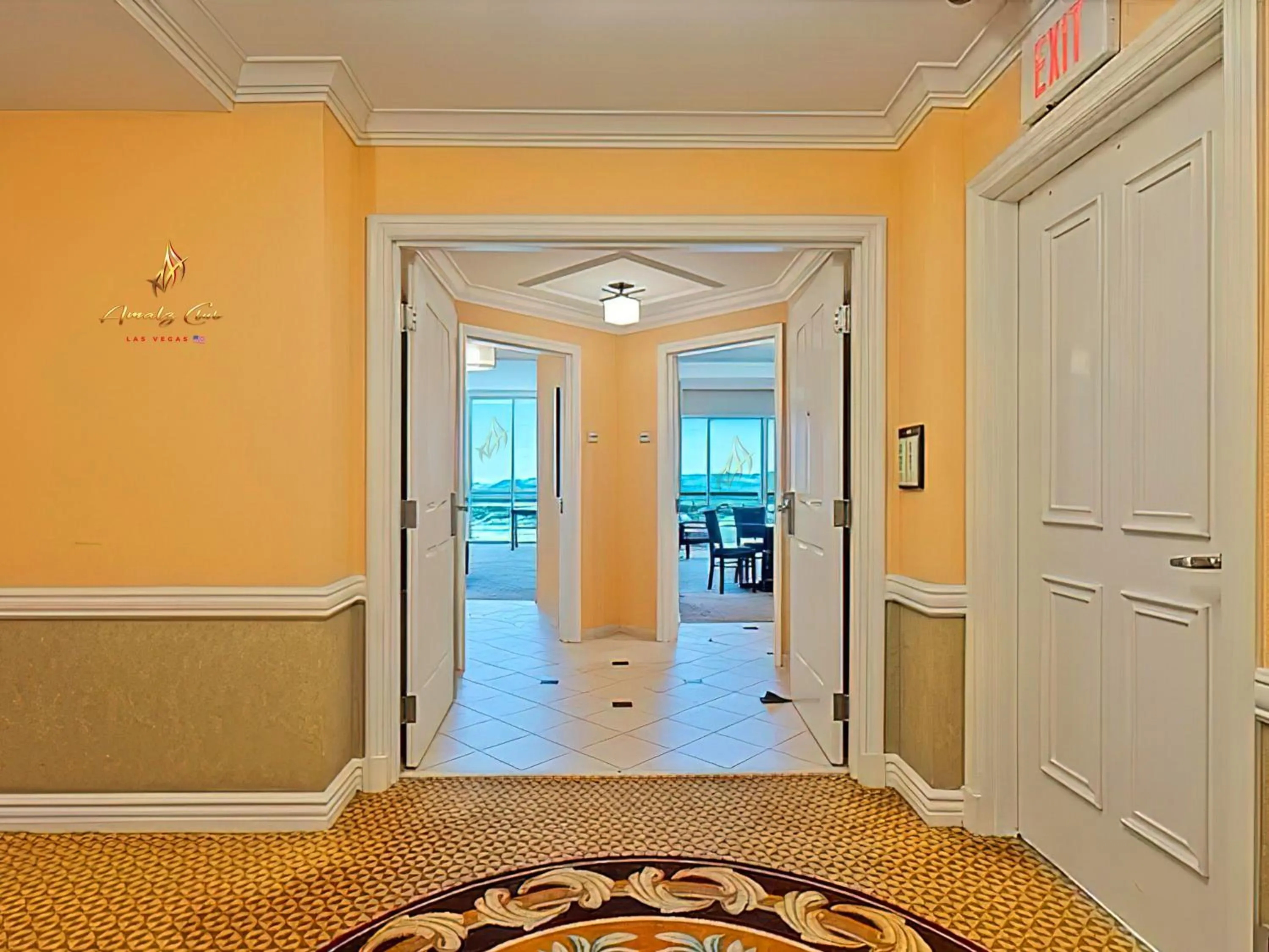 Lobby or reception in Amalz 2 Bedroom 3 Bathroom Balcony Suites at Mgm Signature !