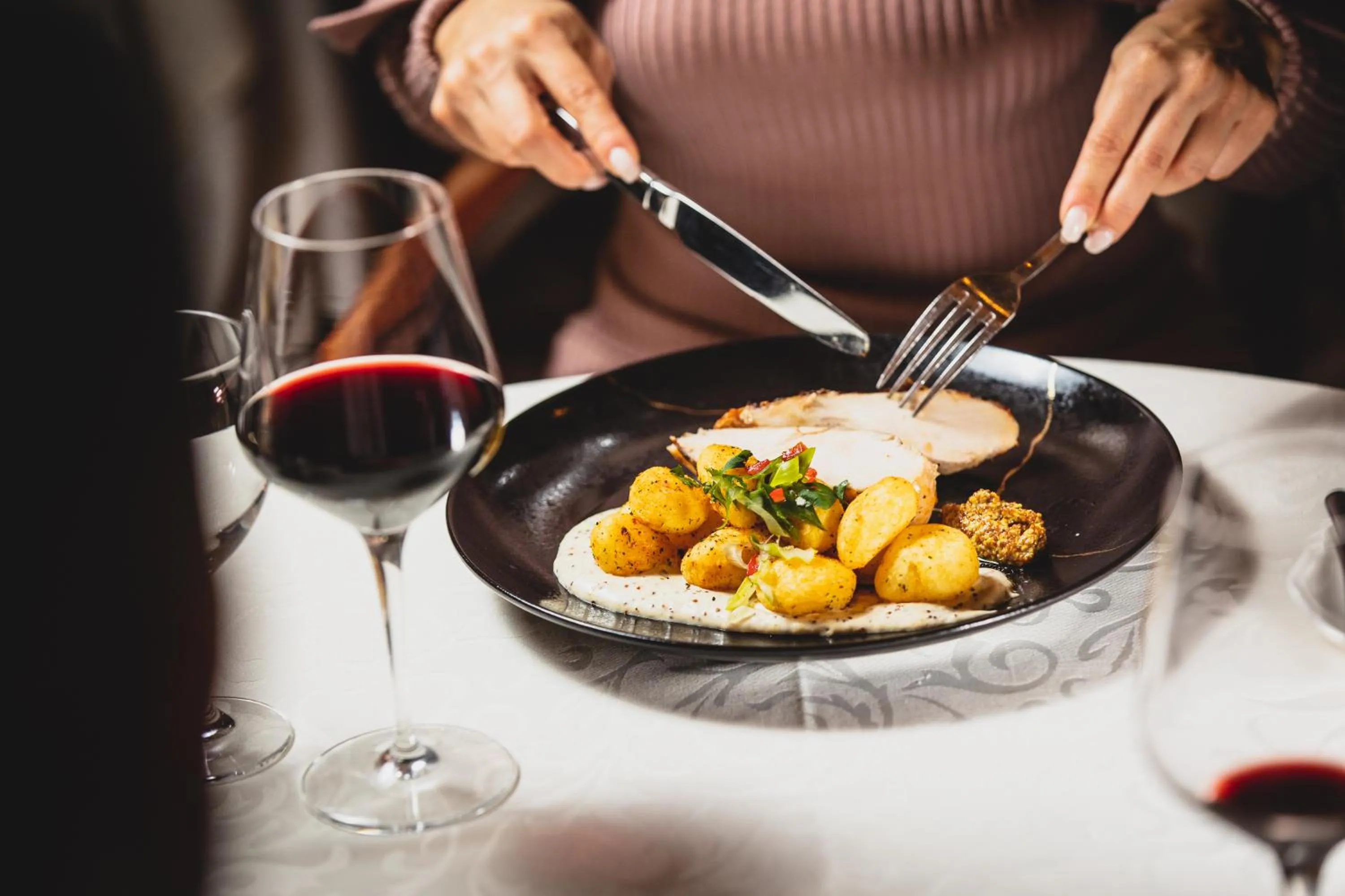 Food and drinks in Hotel Moskva