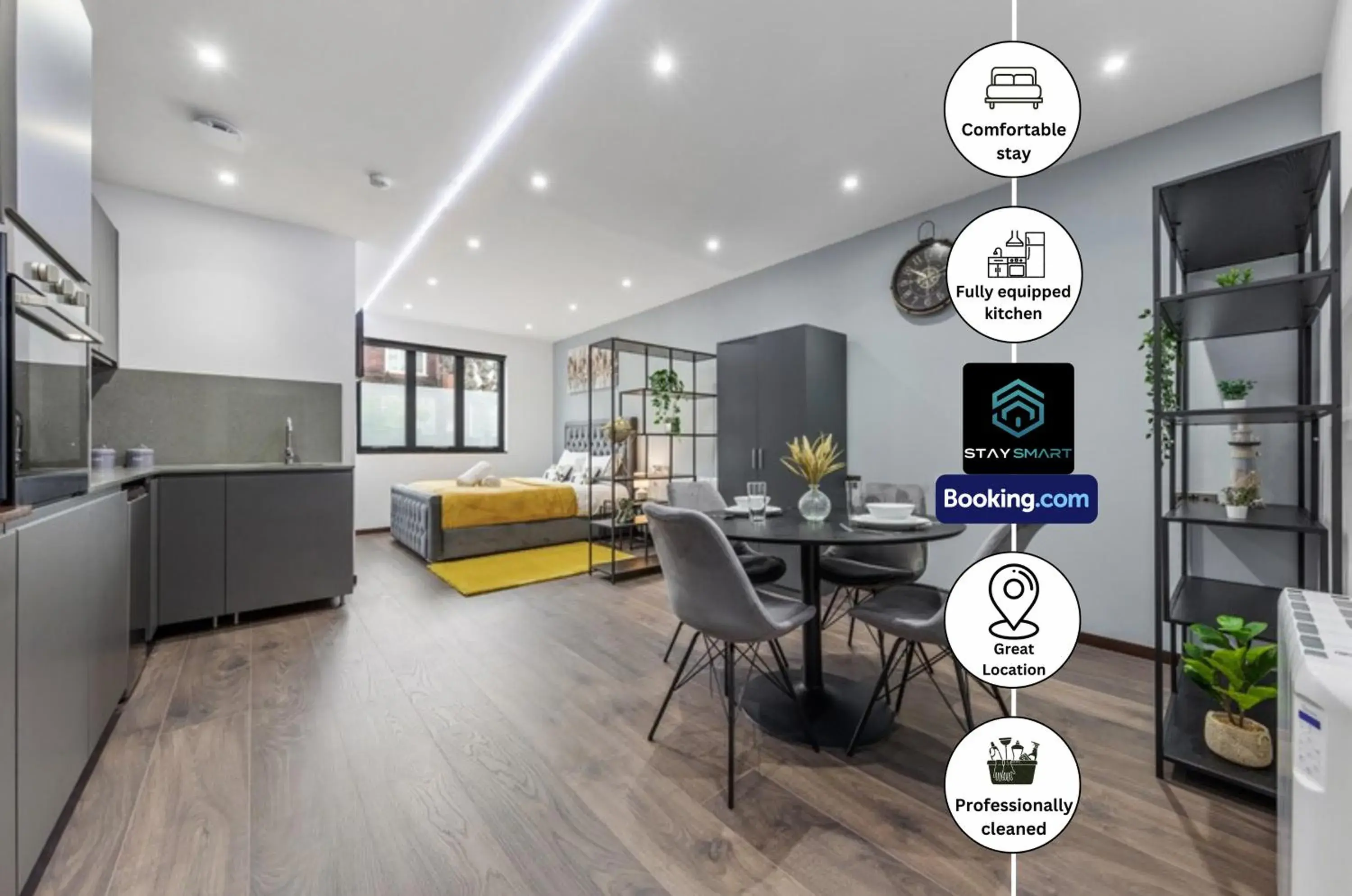 Studio Apartment in Stylish Studio Apt By Stay Smart Short Lets & Serviced Accommodation Woodstock With Free WiFi Studio Apartment in Stylish Studio Apt By Stay Smart Short Lets & Serviced Accommodation Woodstock With Free WiFi