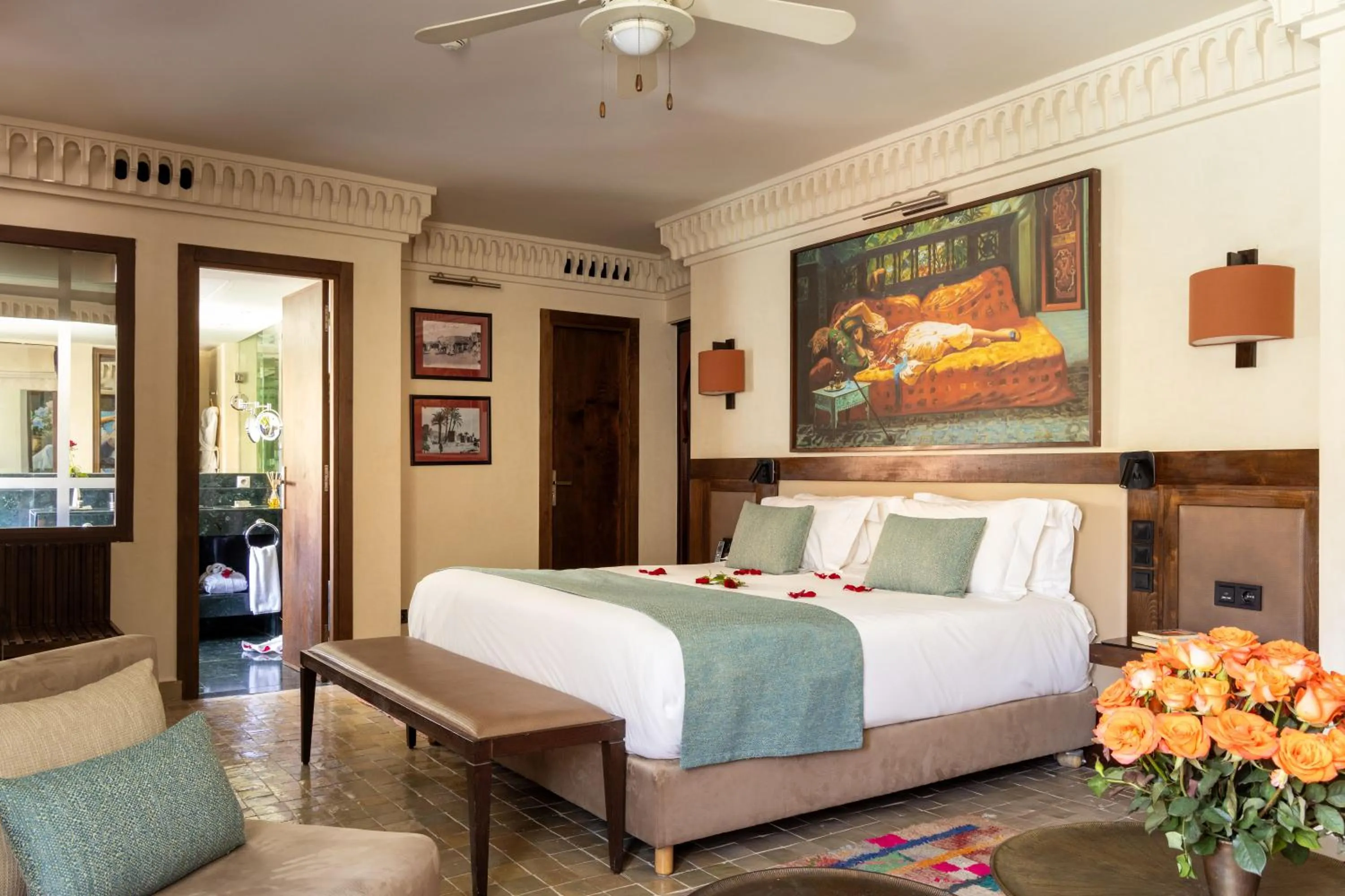 Bedroom, Bed in Les Jardins De La Koutoubia