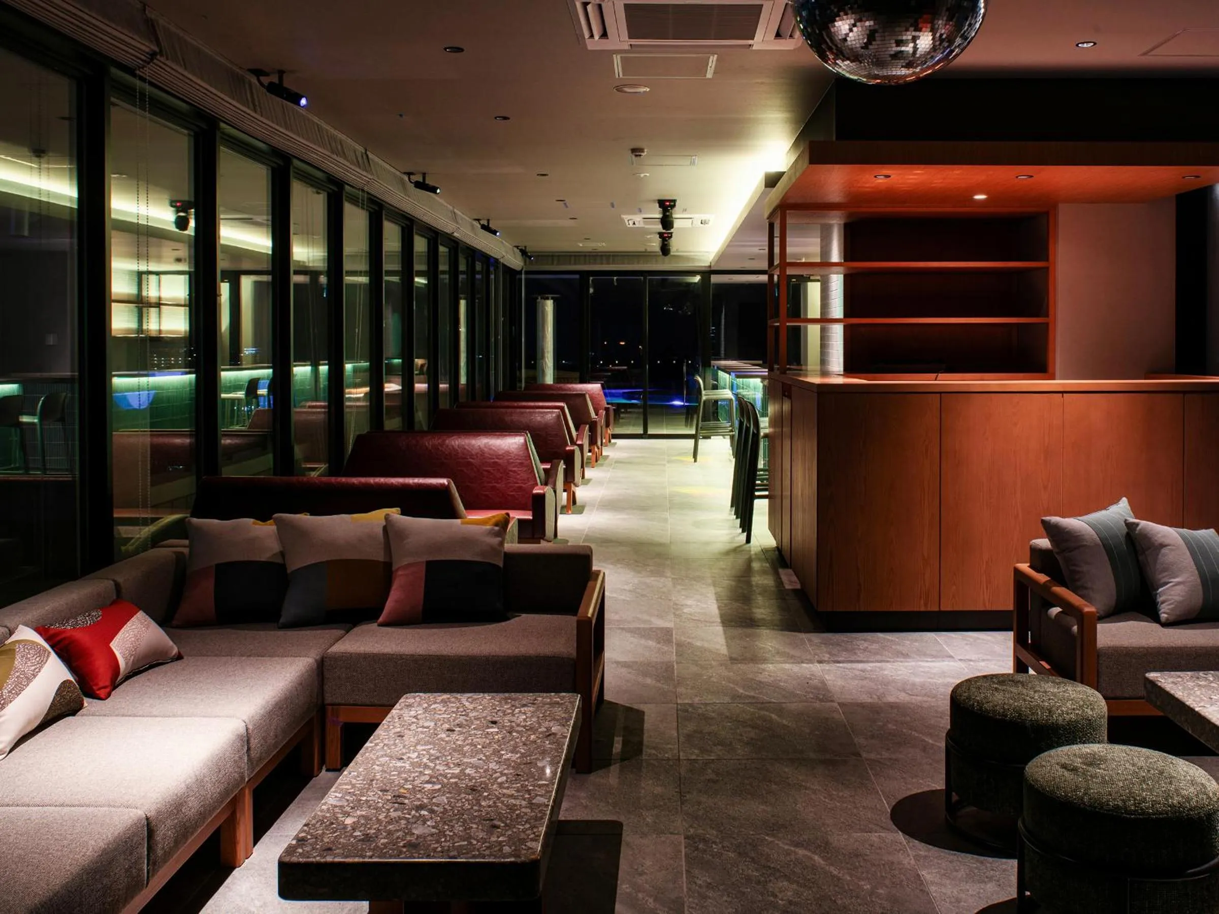 Lounge or bar in REF Okinawa Arena by VESSEL HOTELS