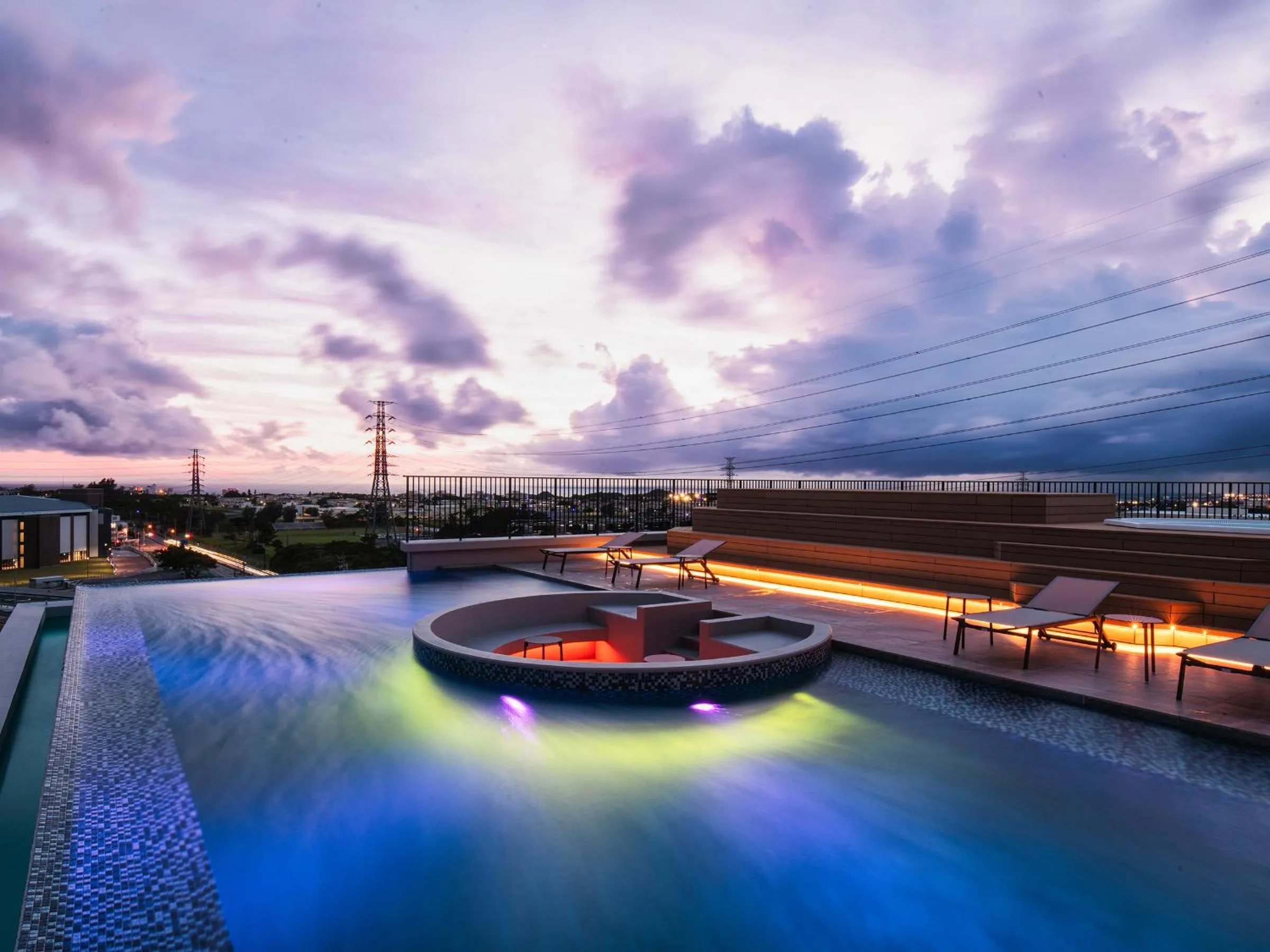 Pool view in REF Okinawa Arena by VESSEL HOTELS