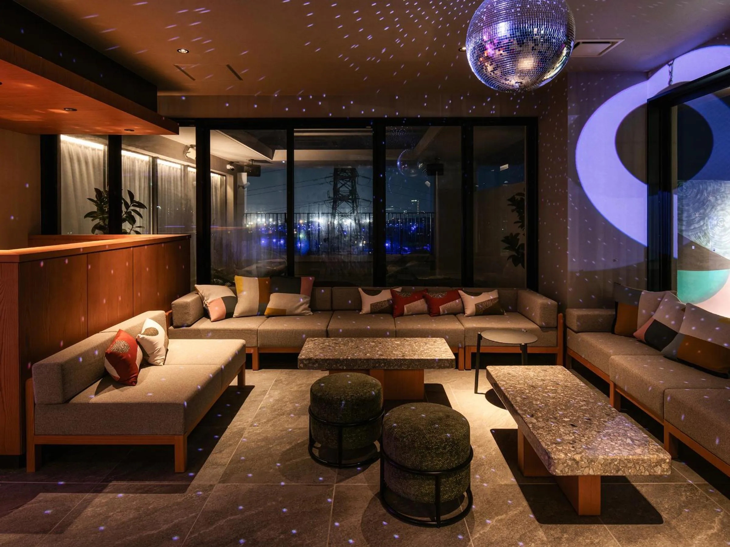 Lounge or bar in REF Okinawa Arena by VESSEL HOTELS