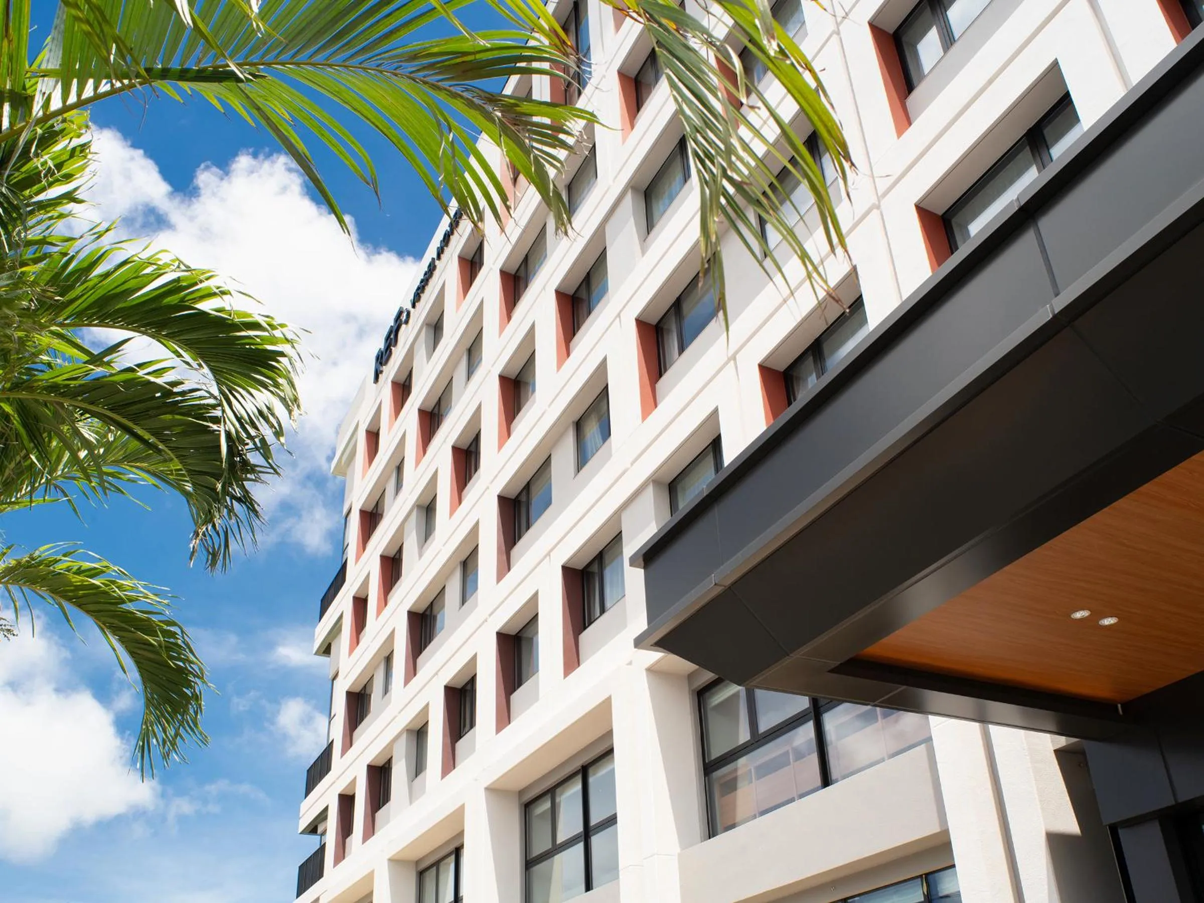Property building in REF Okinawa Arena by VESSEL HOTELS