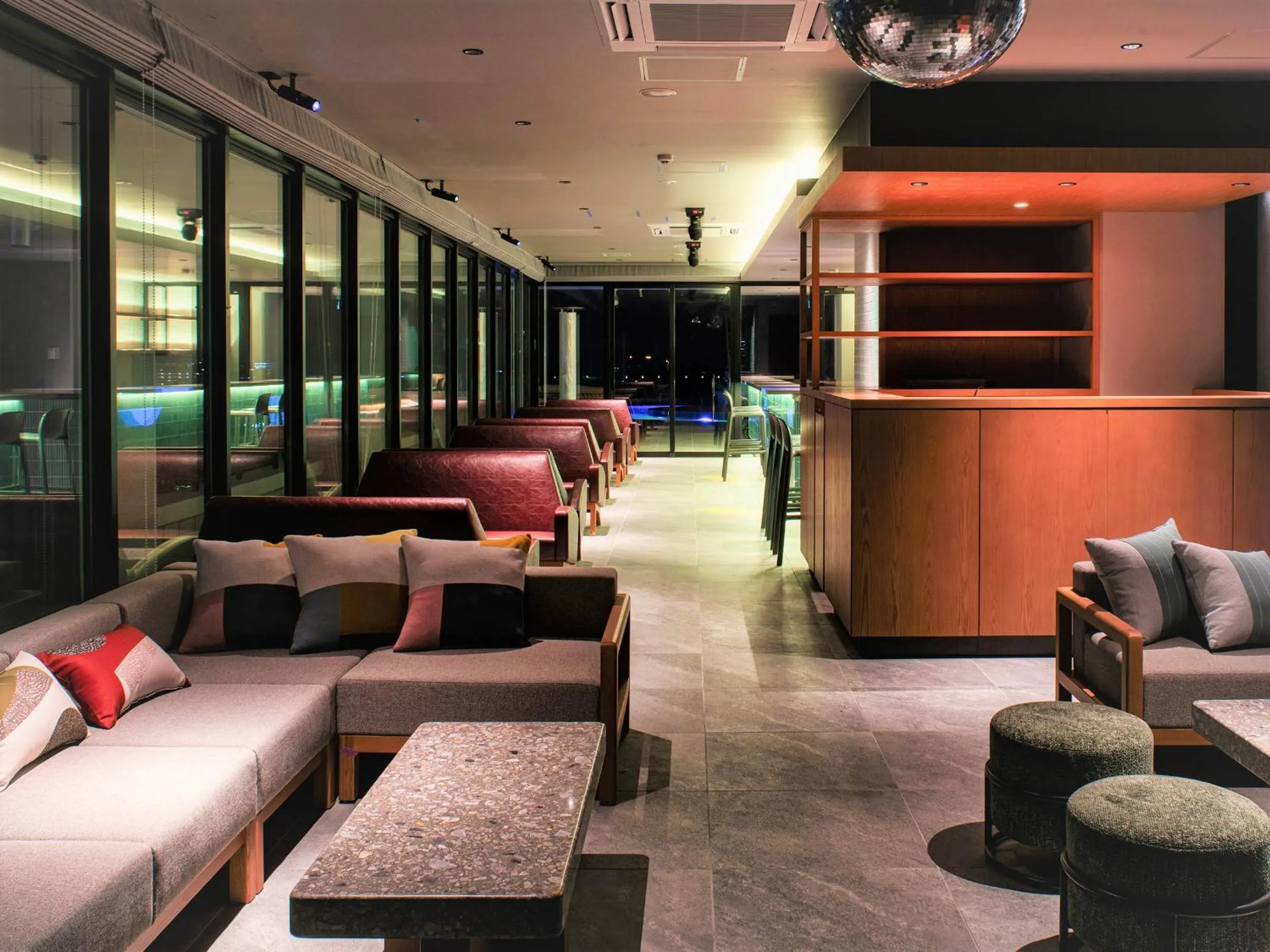 Lounge or bar in REF Okinawa Arena by VESSEL HOTELS