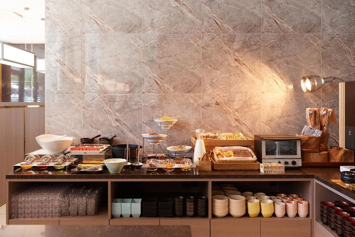 Buffet breakfast in Tosei Hotel Cocone Tsukiji Ginza Premier