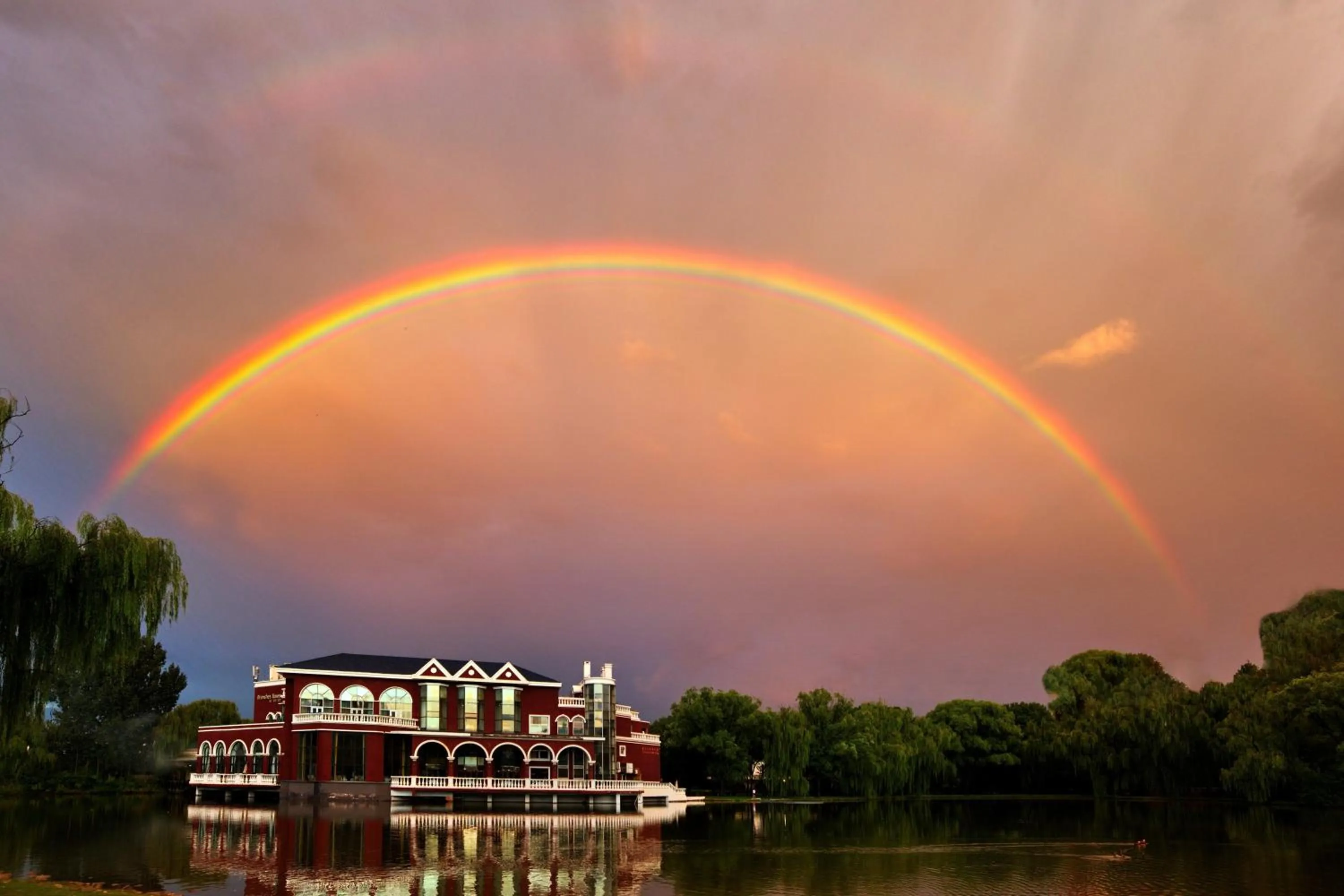 Natural landscape in Zhi Resort Beijing&Peafowl Garden&Breakfast with Deer&Private Hot Spring&50 Meter Swimming Pool&Free Coffee&Close to Olympic Forest Park