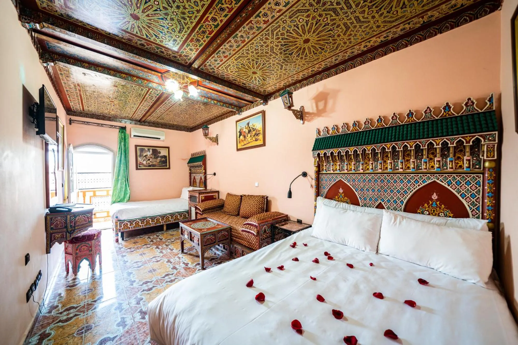 Bed in Moroccan House
