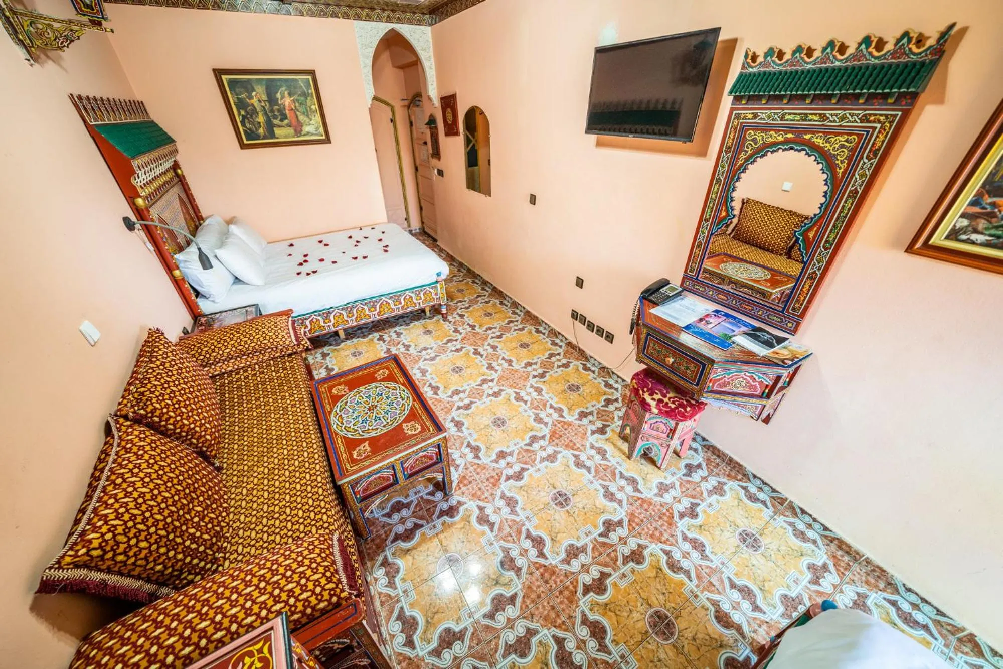 Bed in Moroccan House