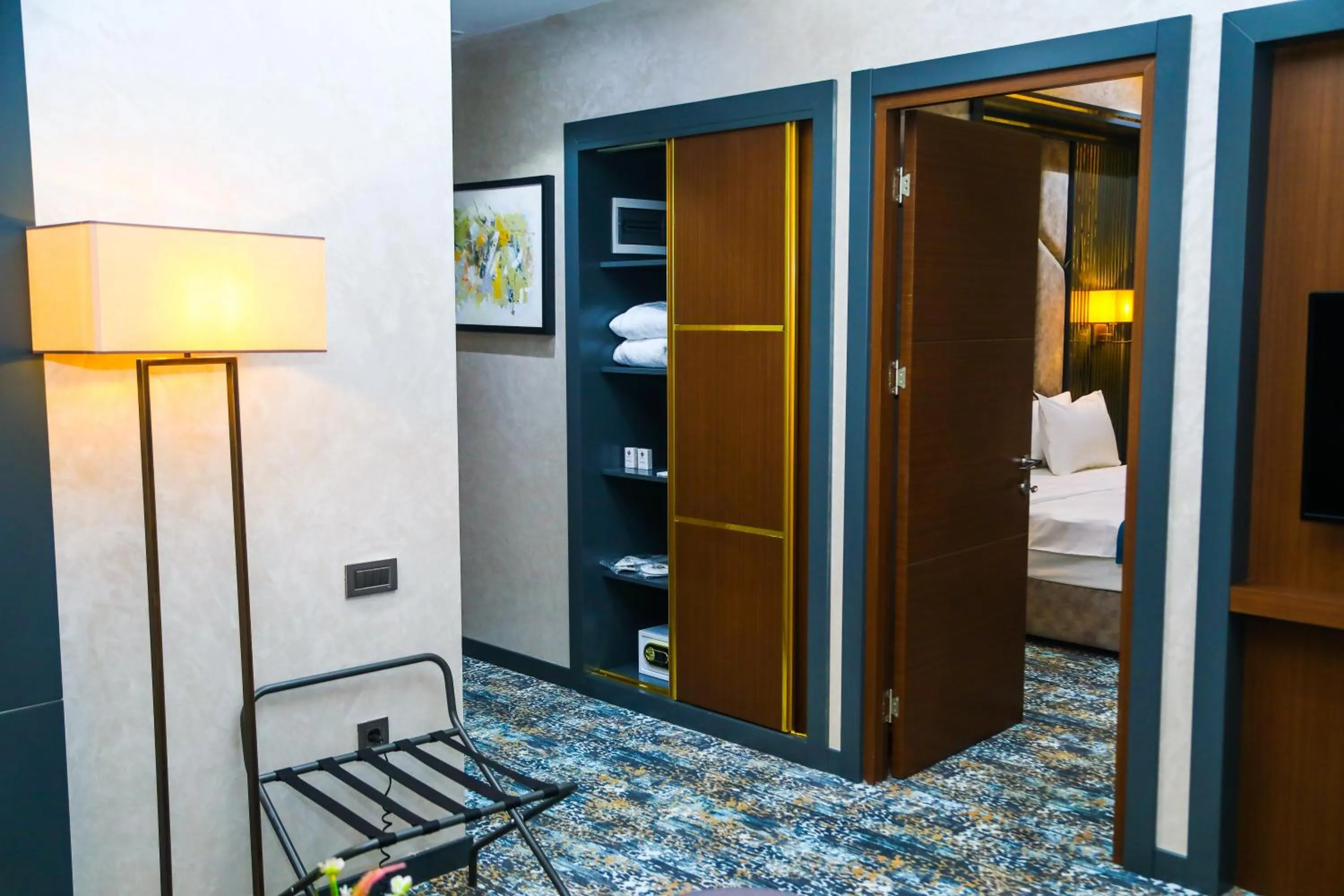 Bed in Iris Hotel Baku