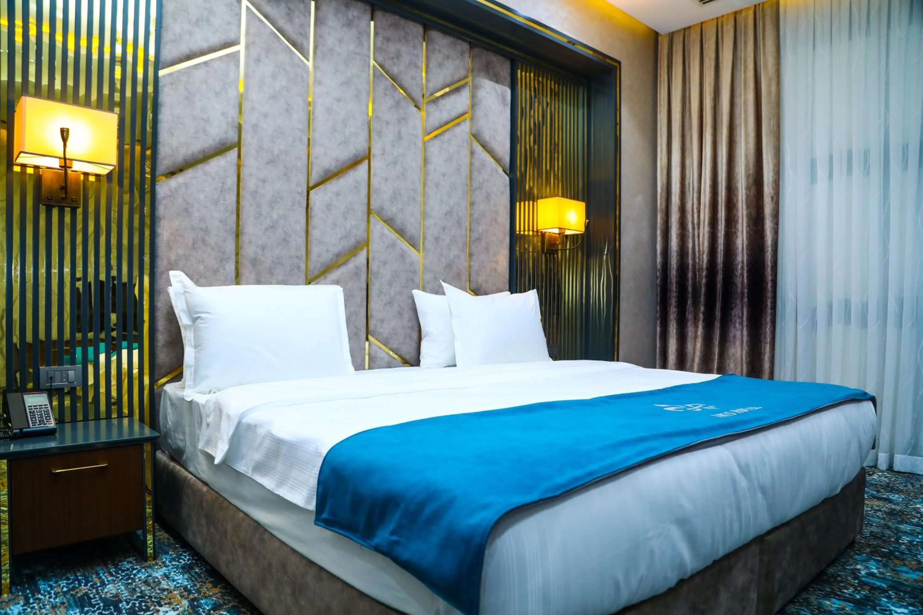Photo of the whole room, Bed in Iris Hotel Baku