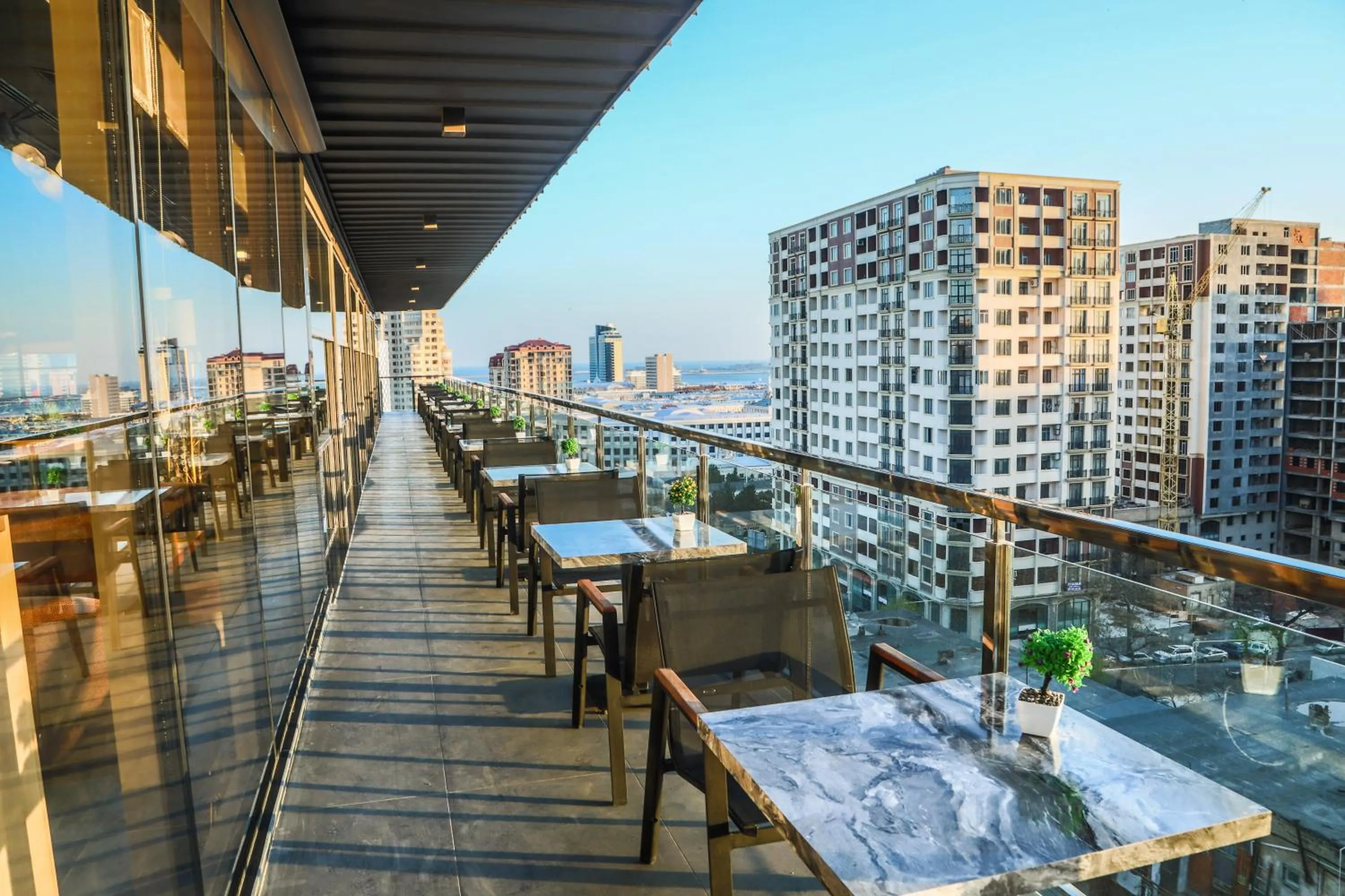 Balcony/Terrace in Iris Hotel Baku