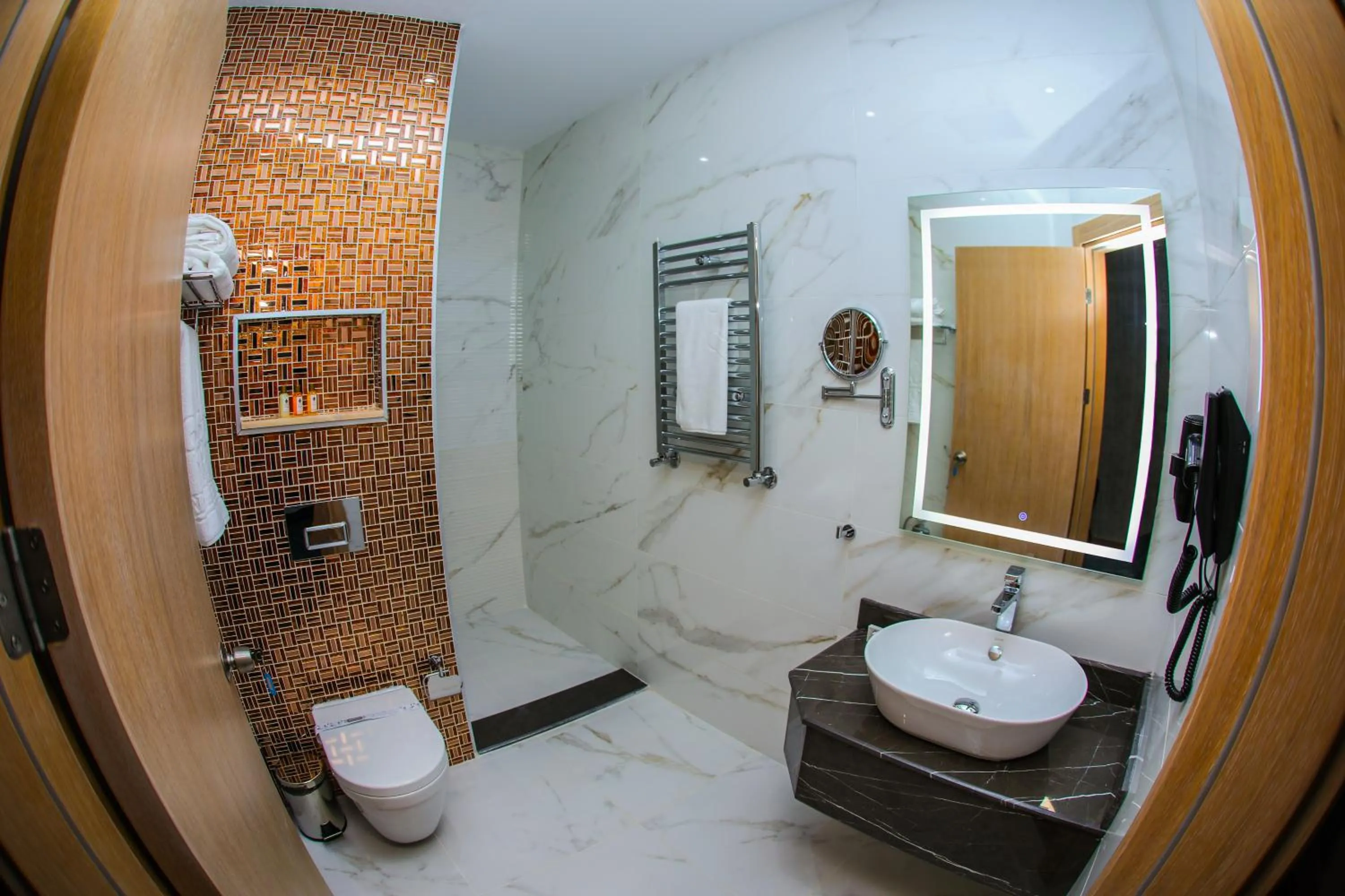 Shower in Iris Hotel Baku