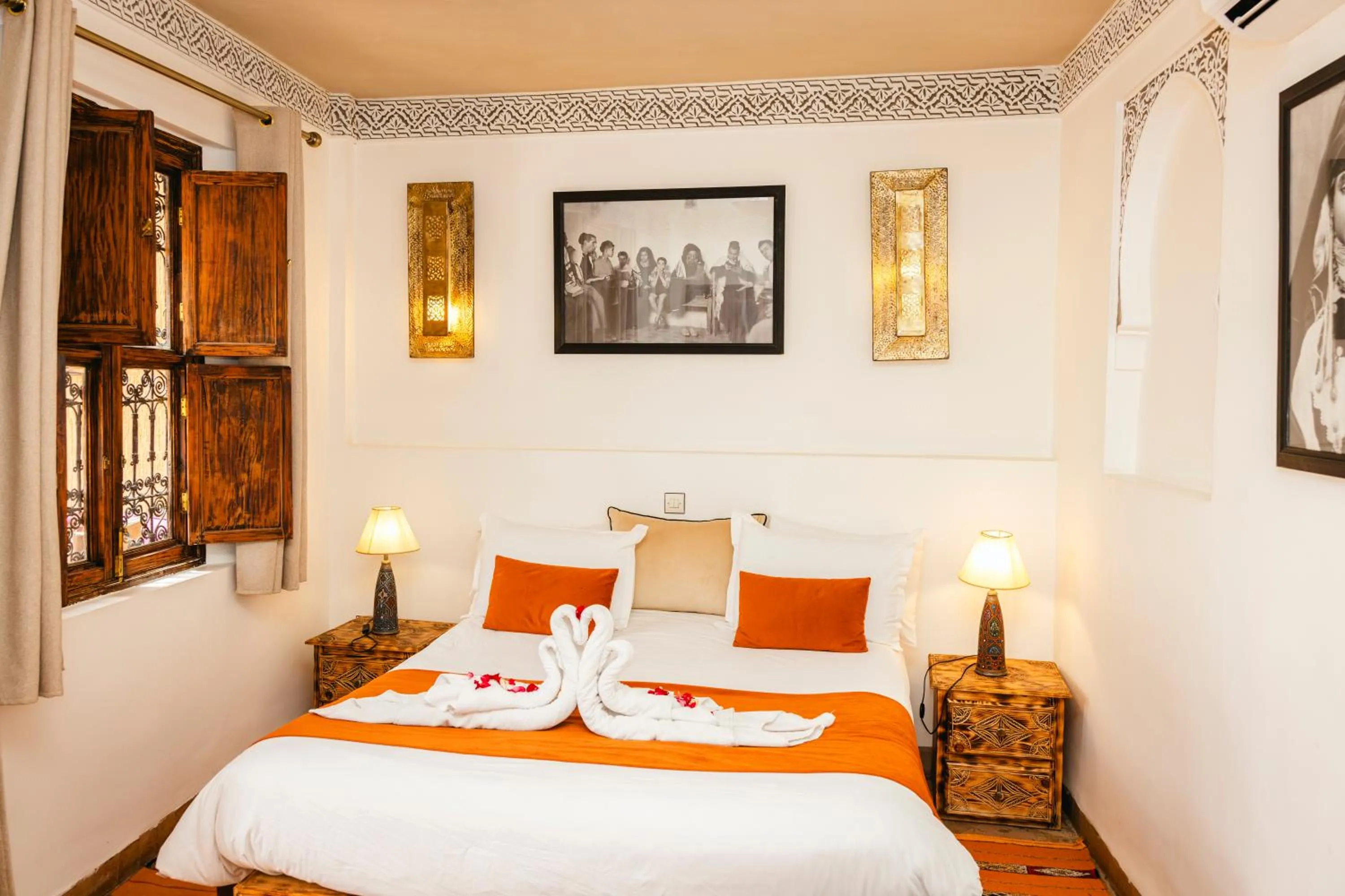 Bed in Riad Anya & SPA