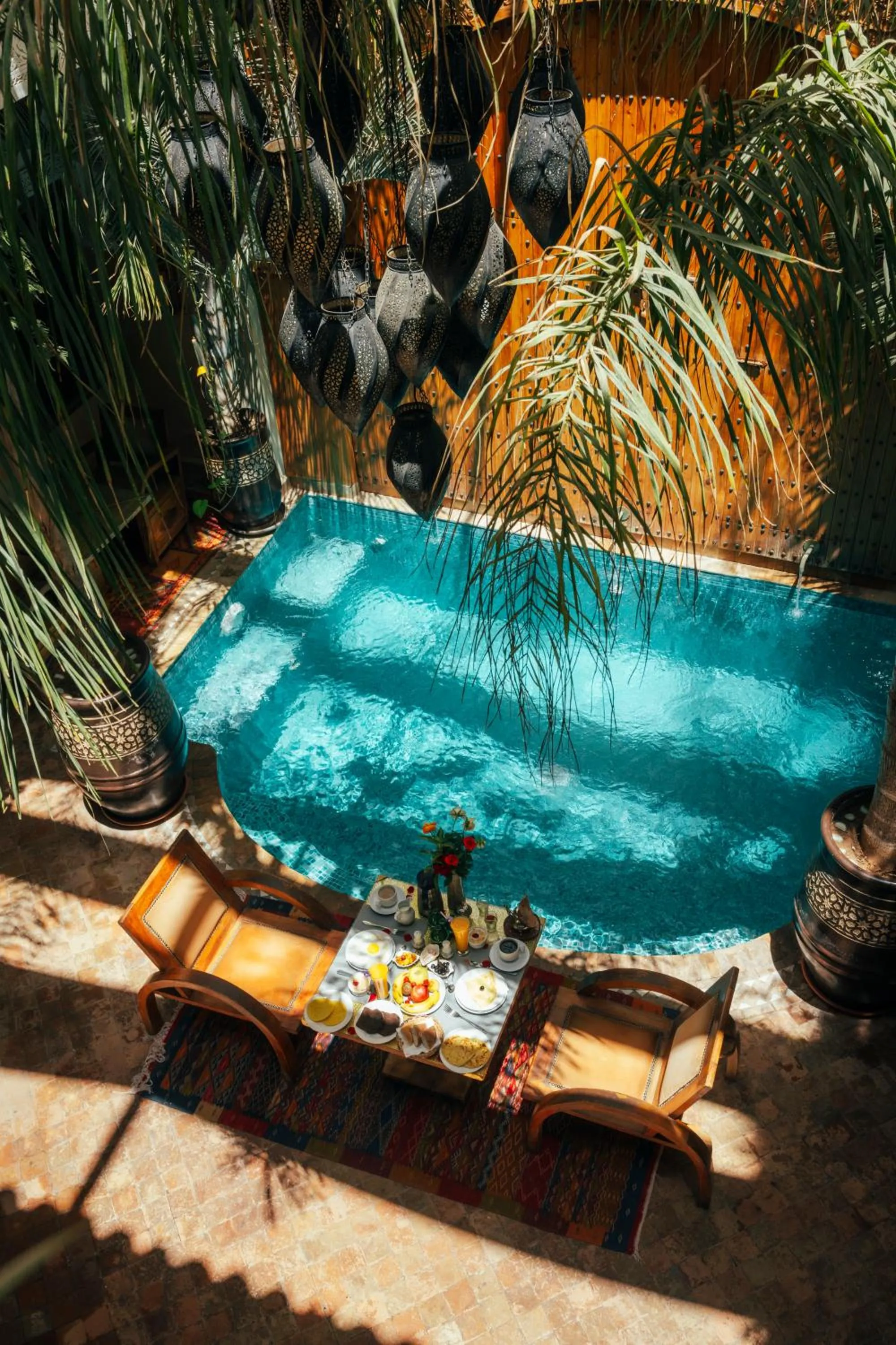 Swimming pool in Riad Anya & SPA