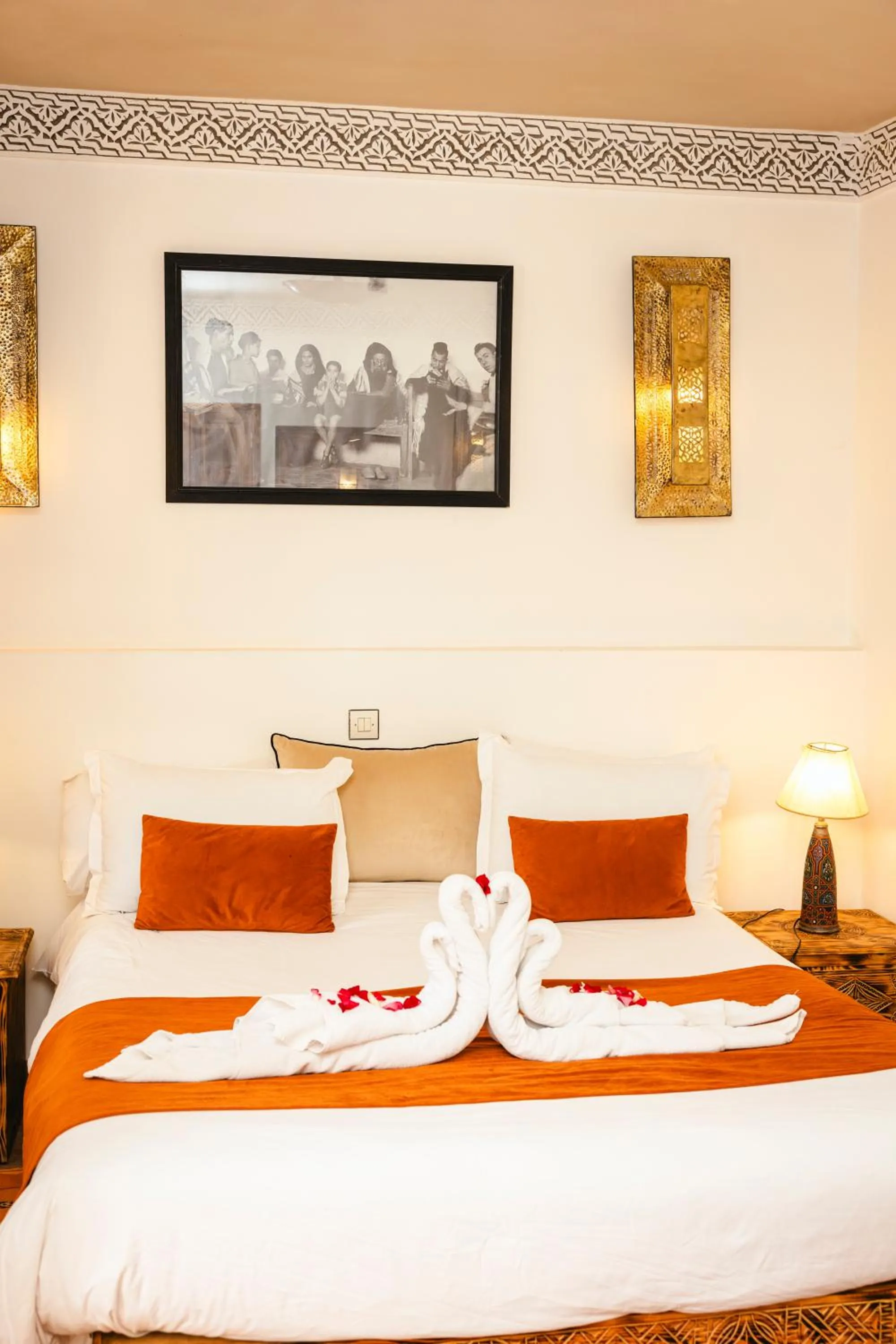 Bed in Riad Anya & SPA