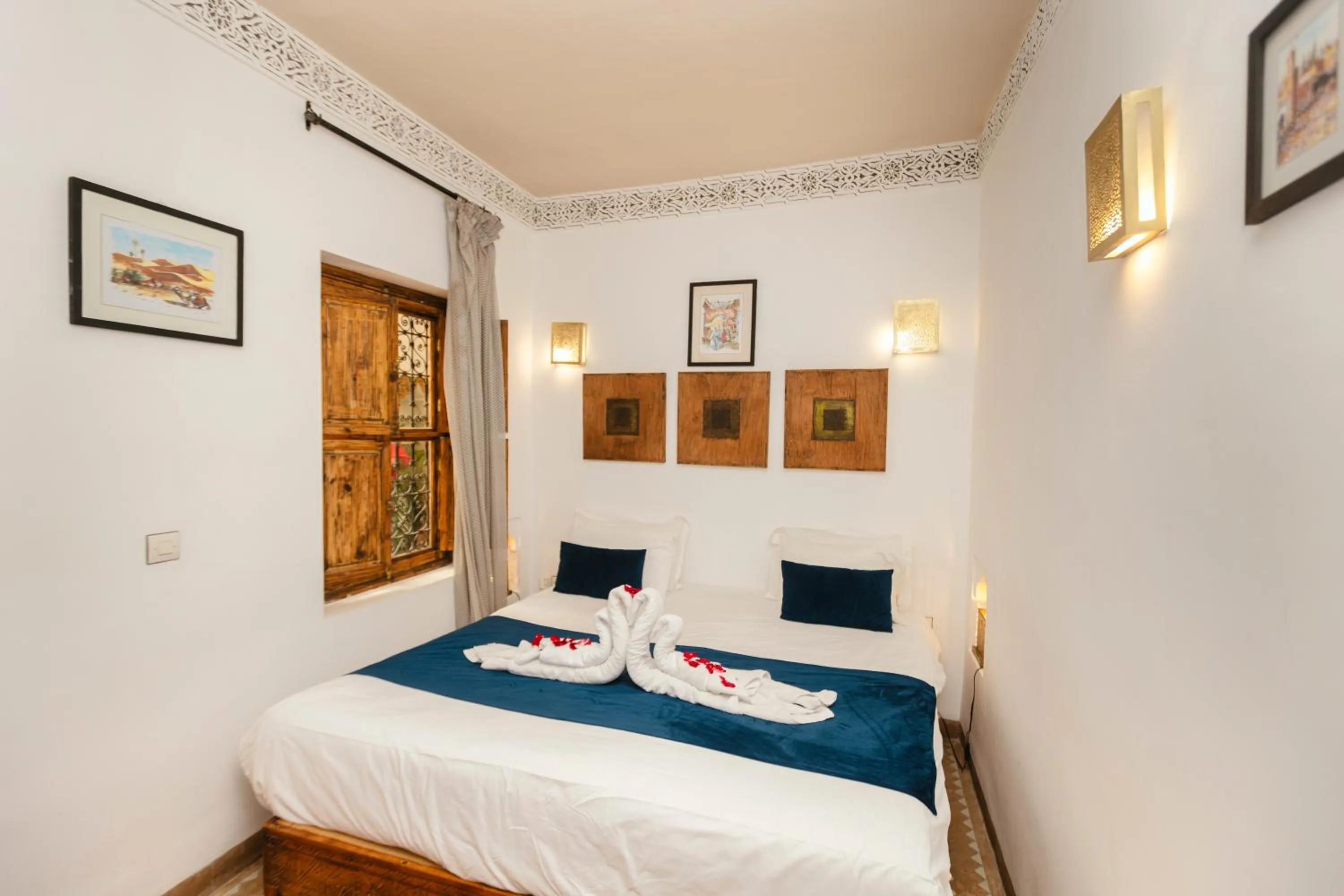 Bed in Riad Anya & SPA