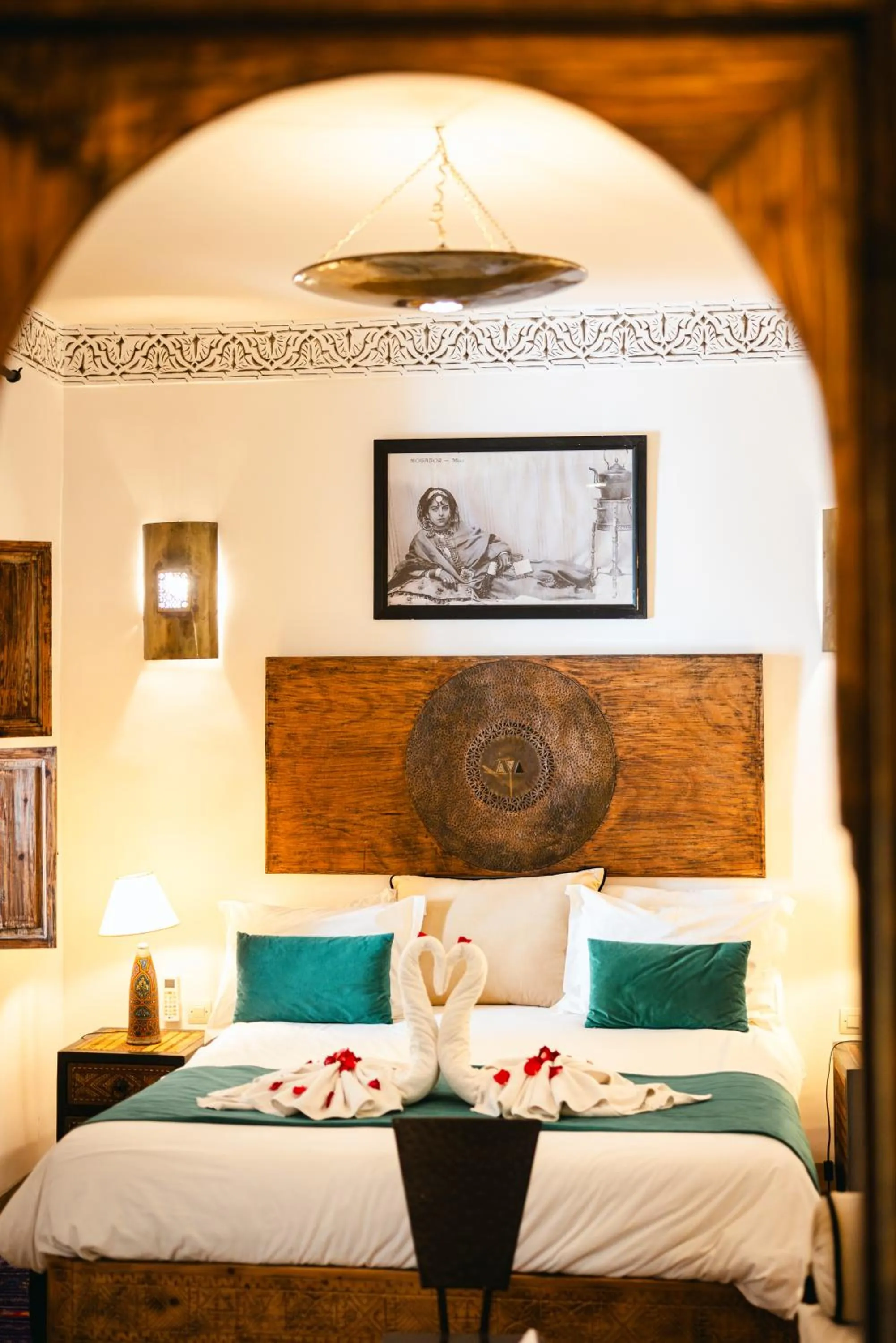 Bed in Riad Anya & SPA