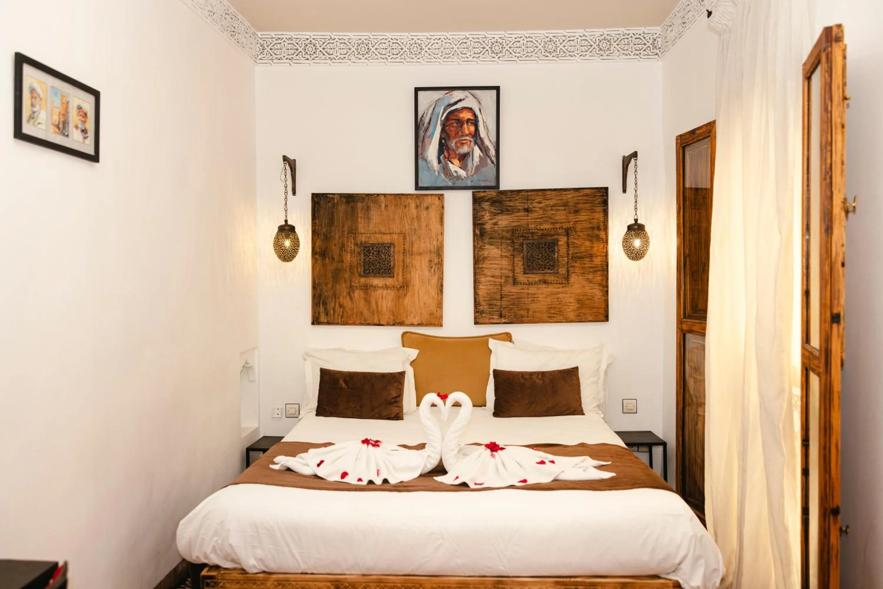 Bed in Riad Anya & SPA