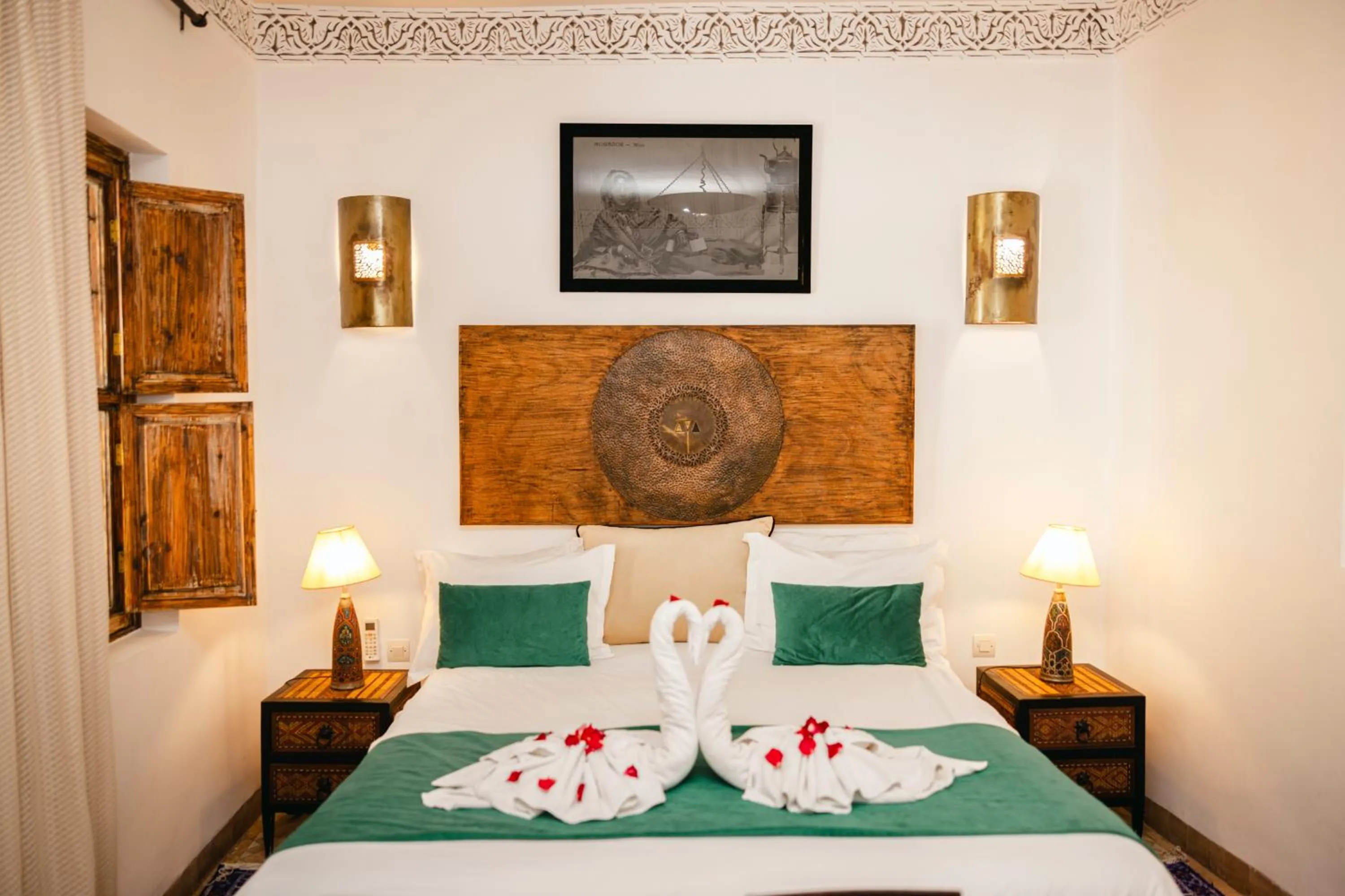 Bed in Riad Anya & SPA