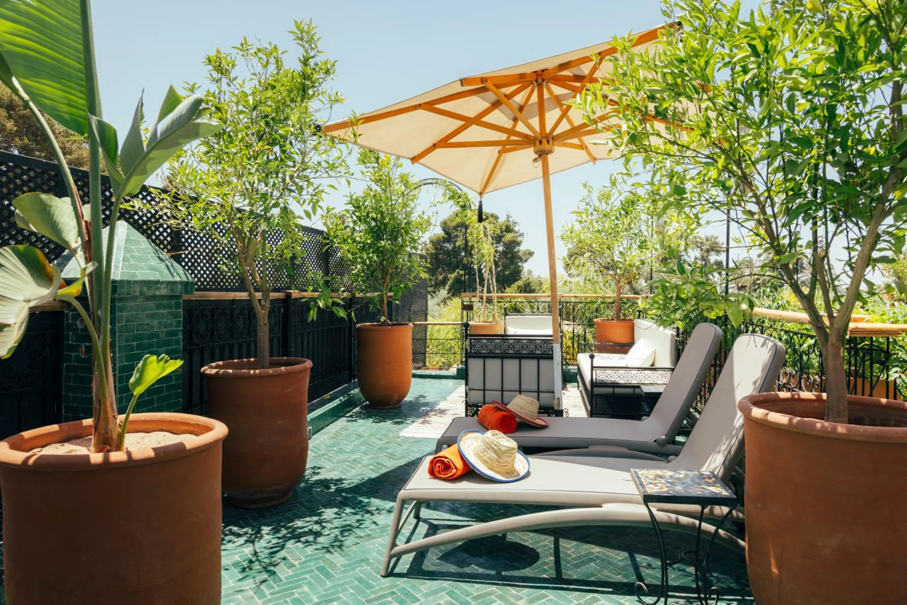 Balcony/Terrace in Riad Anya & SPA
