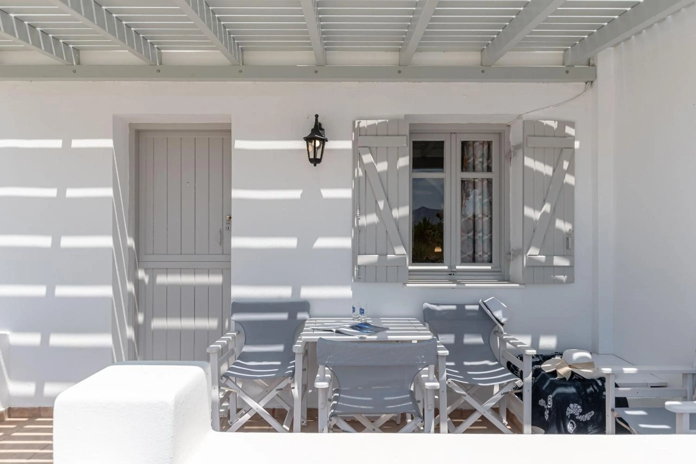 Patio in Michalios Luxury Apartments