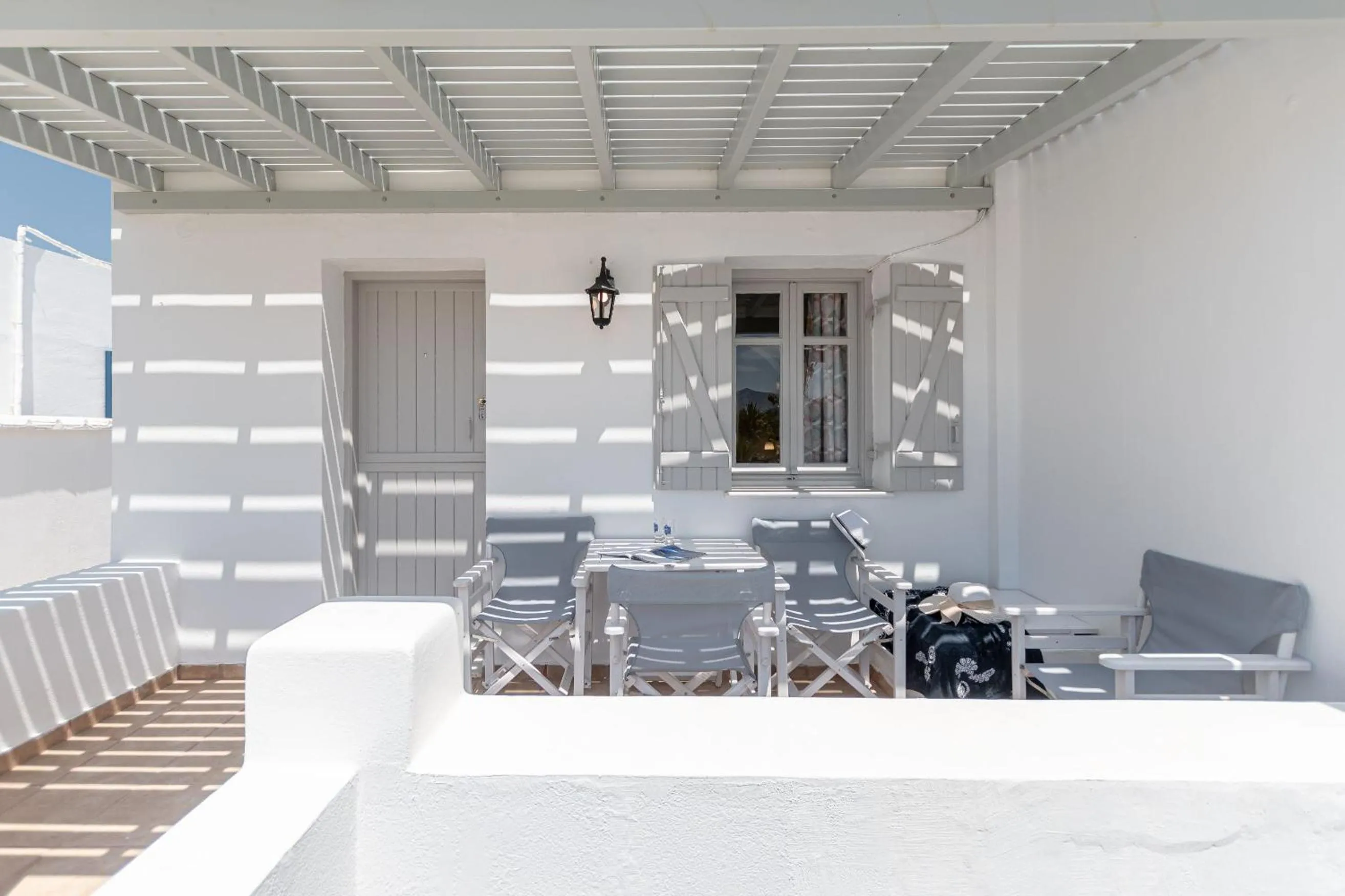 Patio in Michalios Luxury Apartments