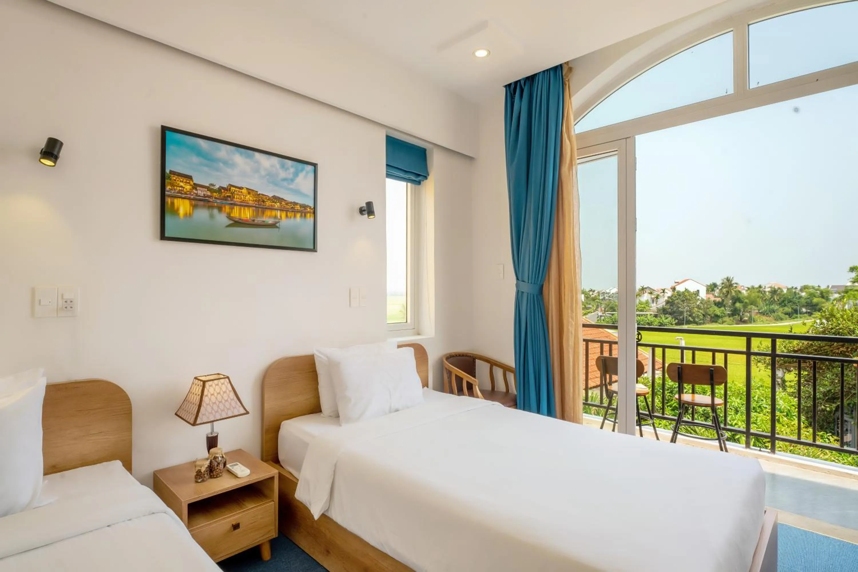 View (from property/room), Bed in Sam Retreat Hoi An Villa - Peaceful Rice-Field Retreat, 10 Minutes to Hoi An Old Town