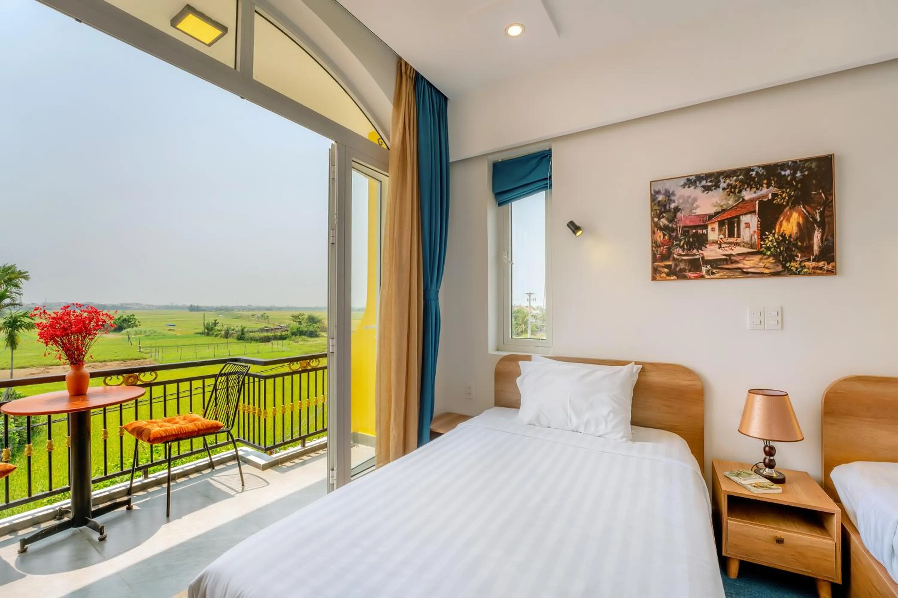 View (from property/room), Bed in Sam Retreat Hoi An Villa - Peaceful Rice-Field Retreat, 10 Minutes to Hoi An Old Town