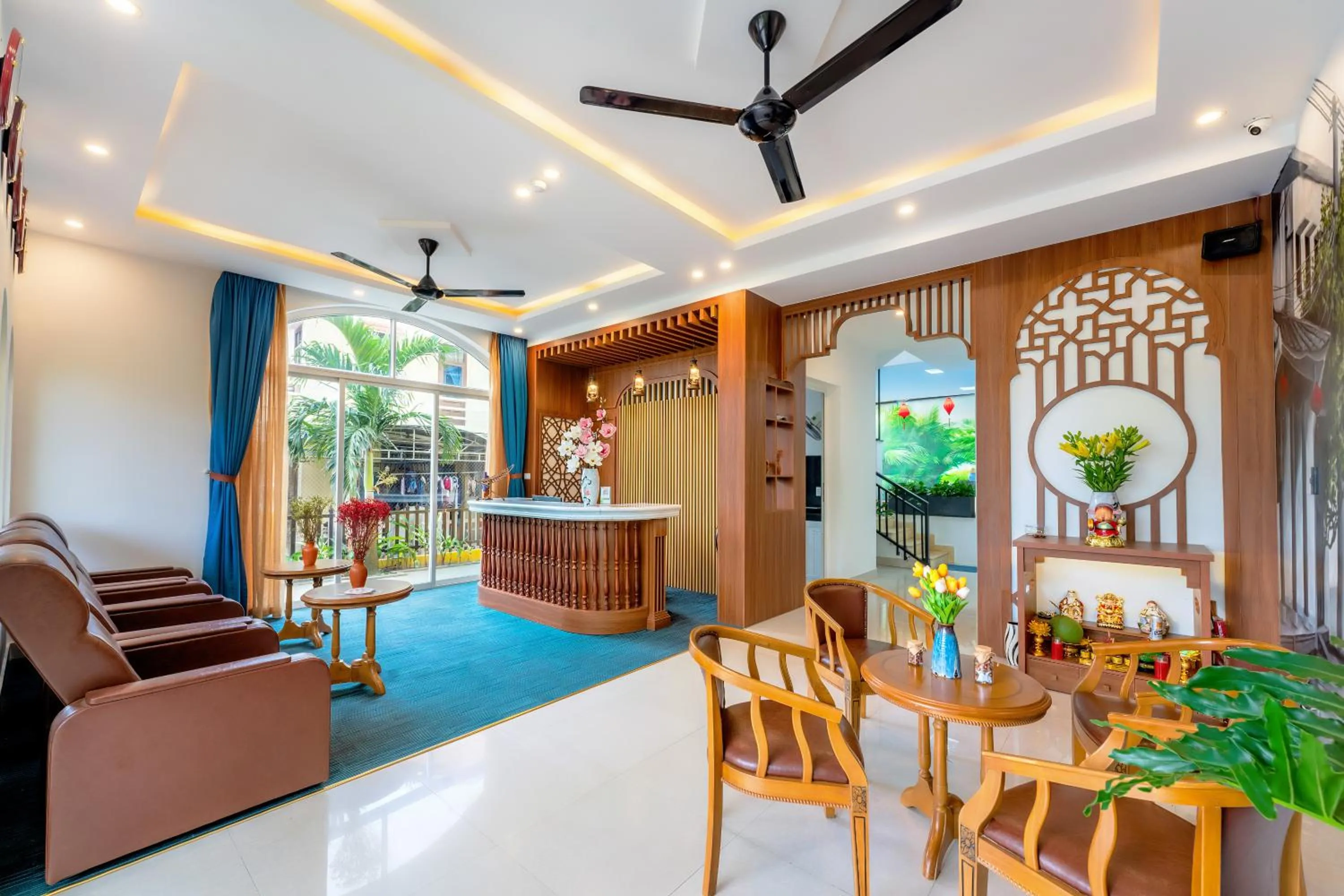 Lobby or reception in Sam Retreat Hoi An Villa - Peaceful Rice-Field Retreat, 10 Minutes to Hoi An Old Town