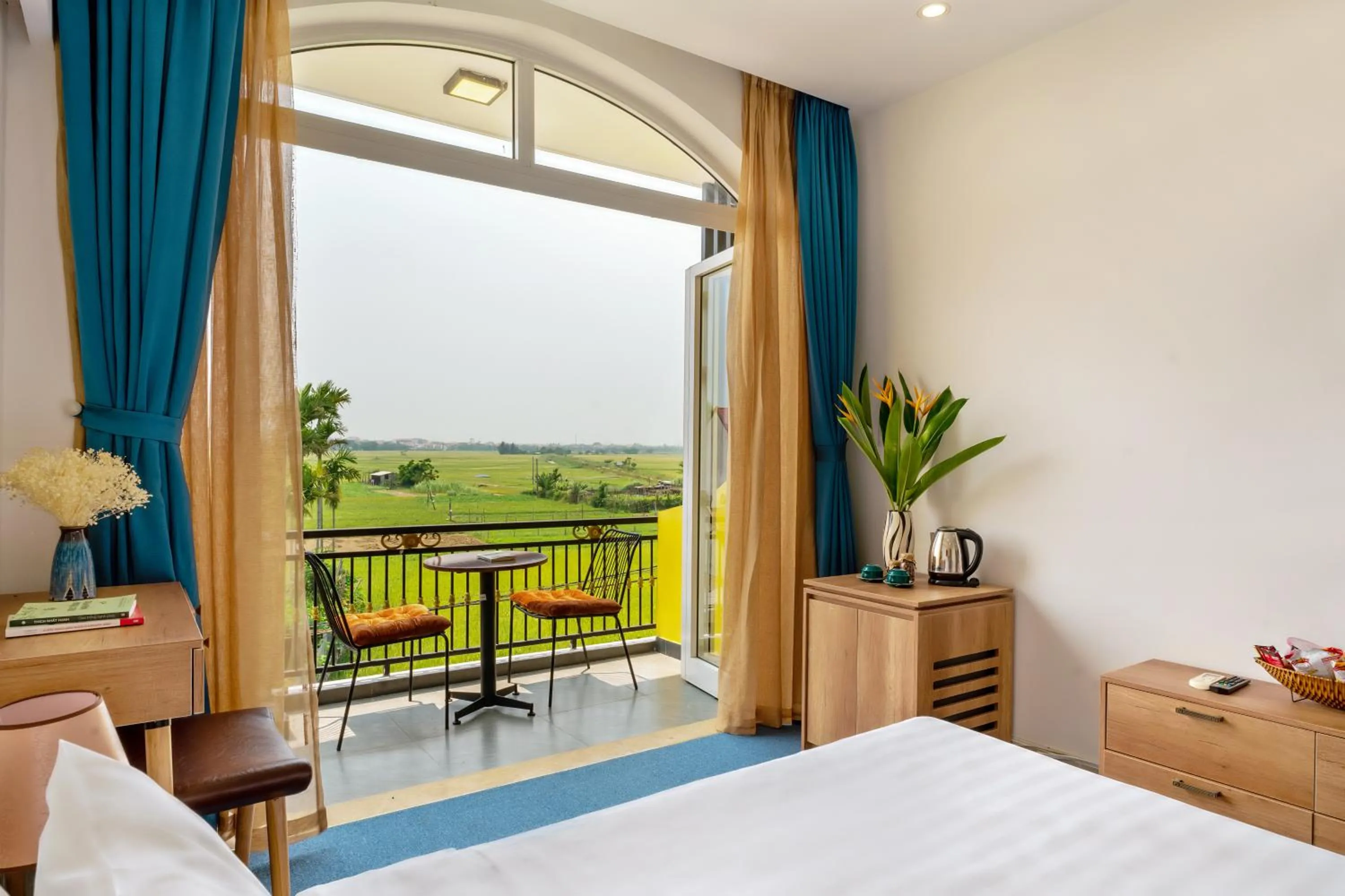 Natural landscape, Bed in Sam Retreat Hoi An Villa - Peaceful Rice-Field Retreat, 10 Minutes to Hoi An Old Town