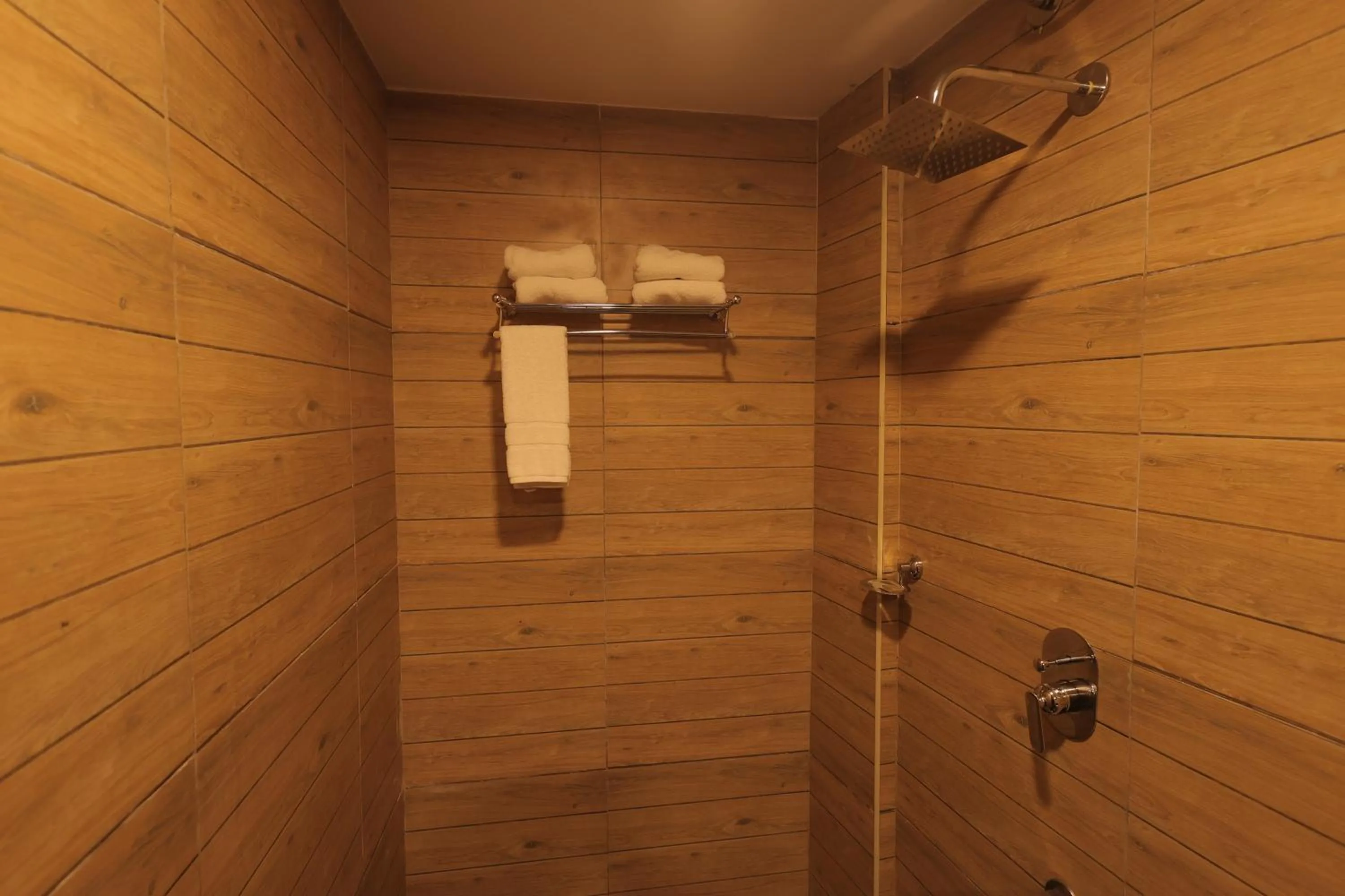 Shower in MJ Avyanna Resort & Convention Centre, Bengaluru