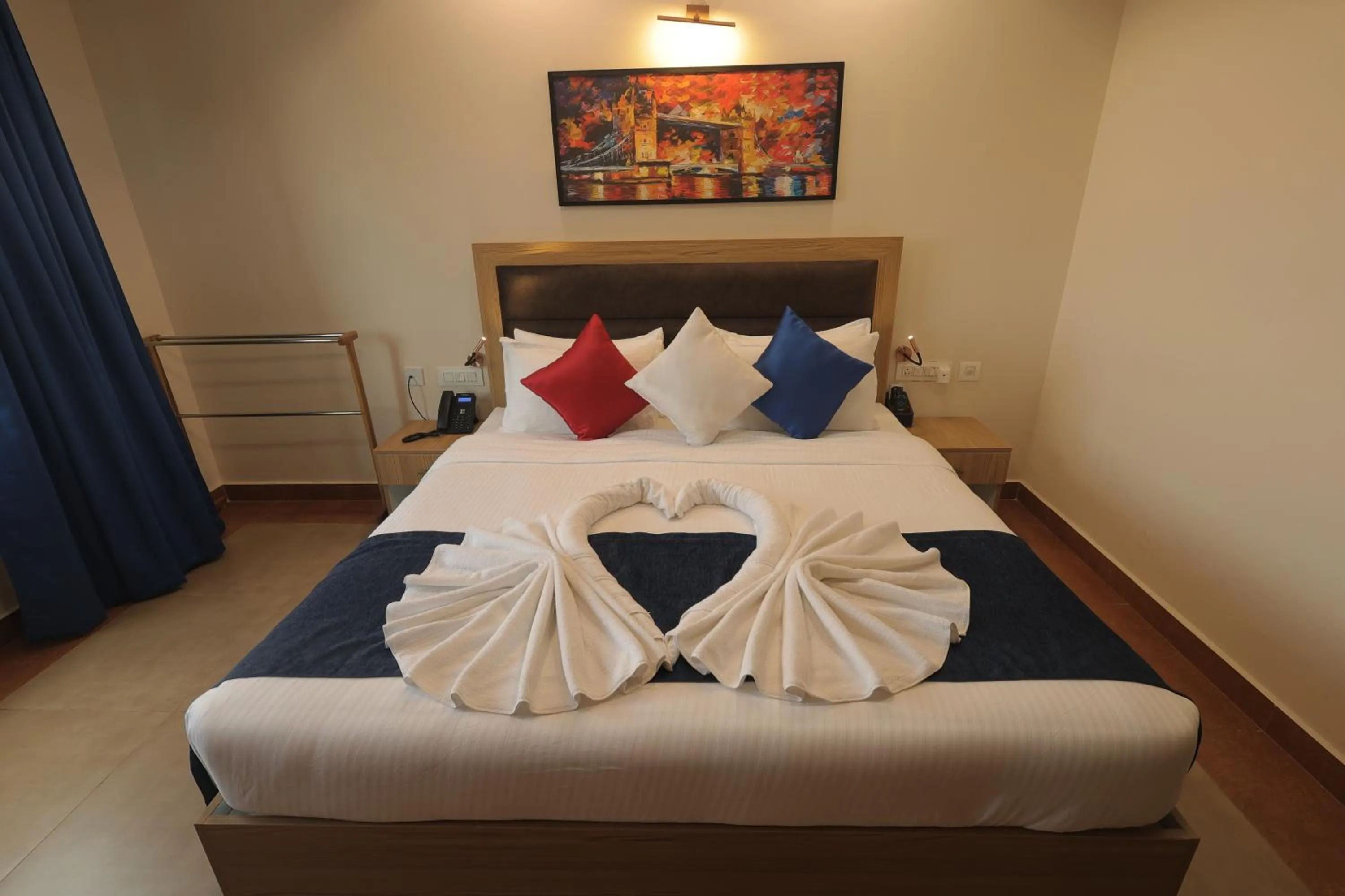 Bed in MJ Avyanna Resort & Convention Centre, Bengaluru