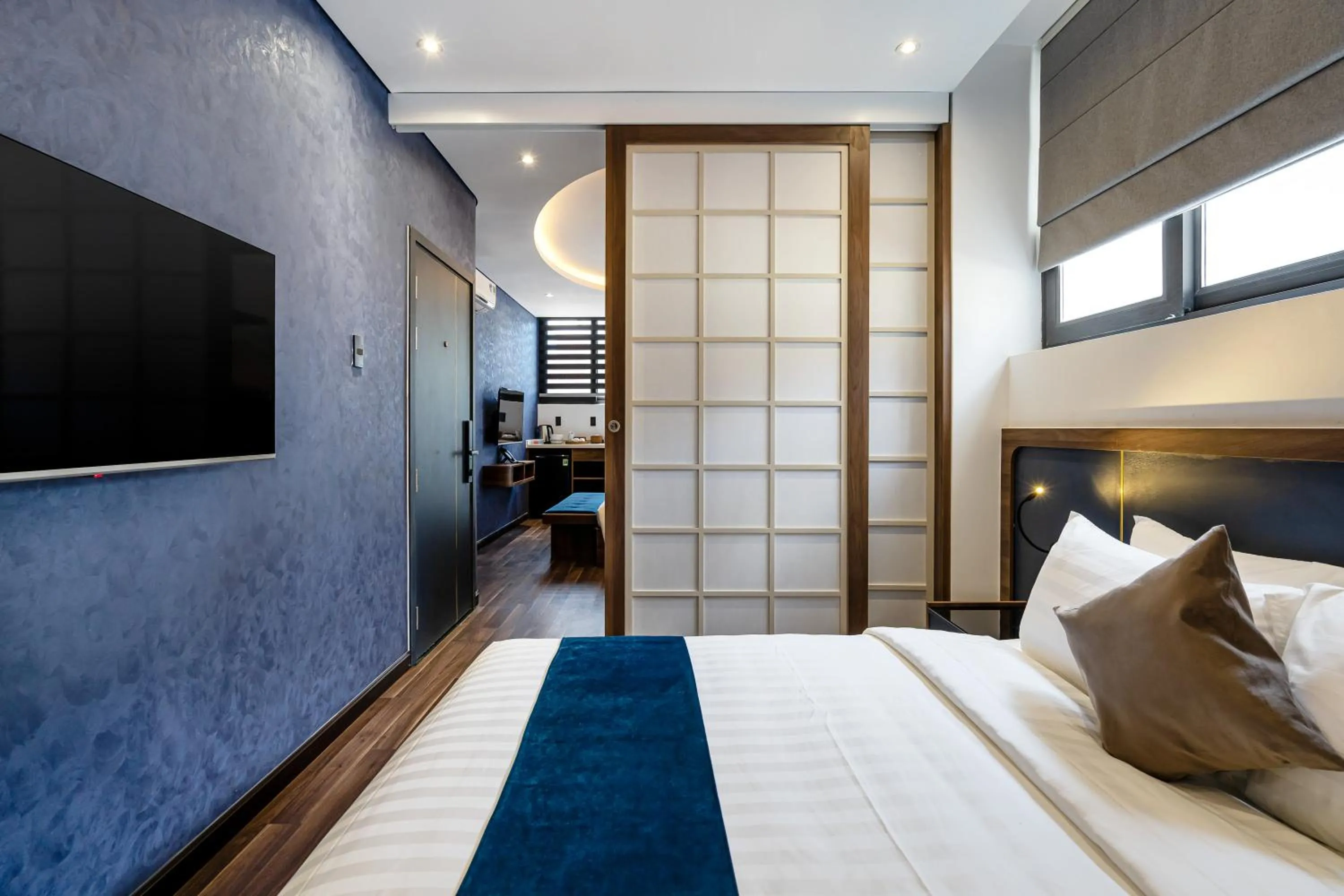 Bed in KunKin Garden Aparthotel