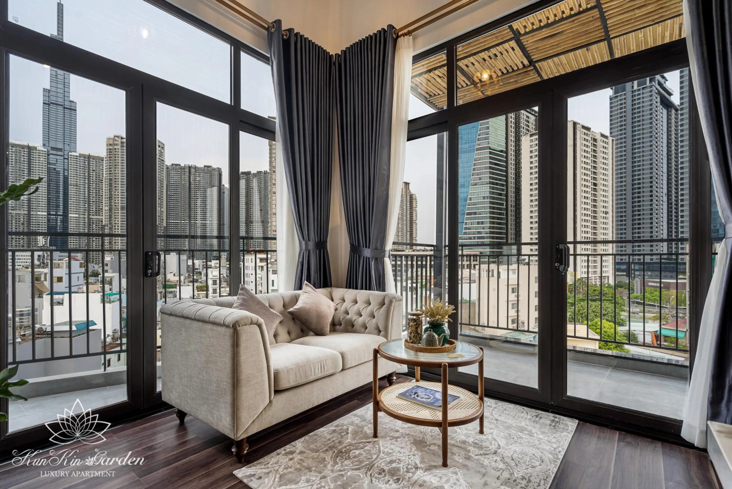 Living room in KunKin Garden Aparthotel