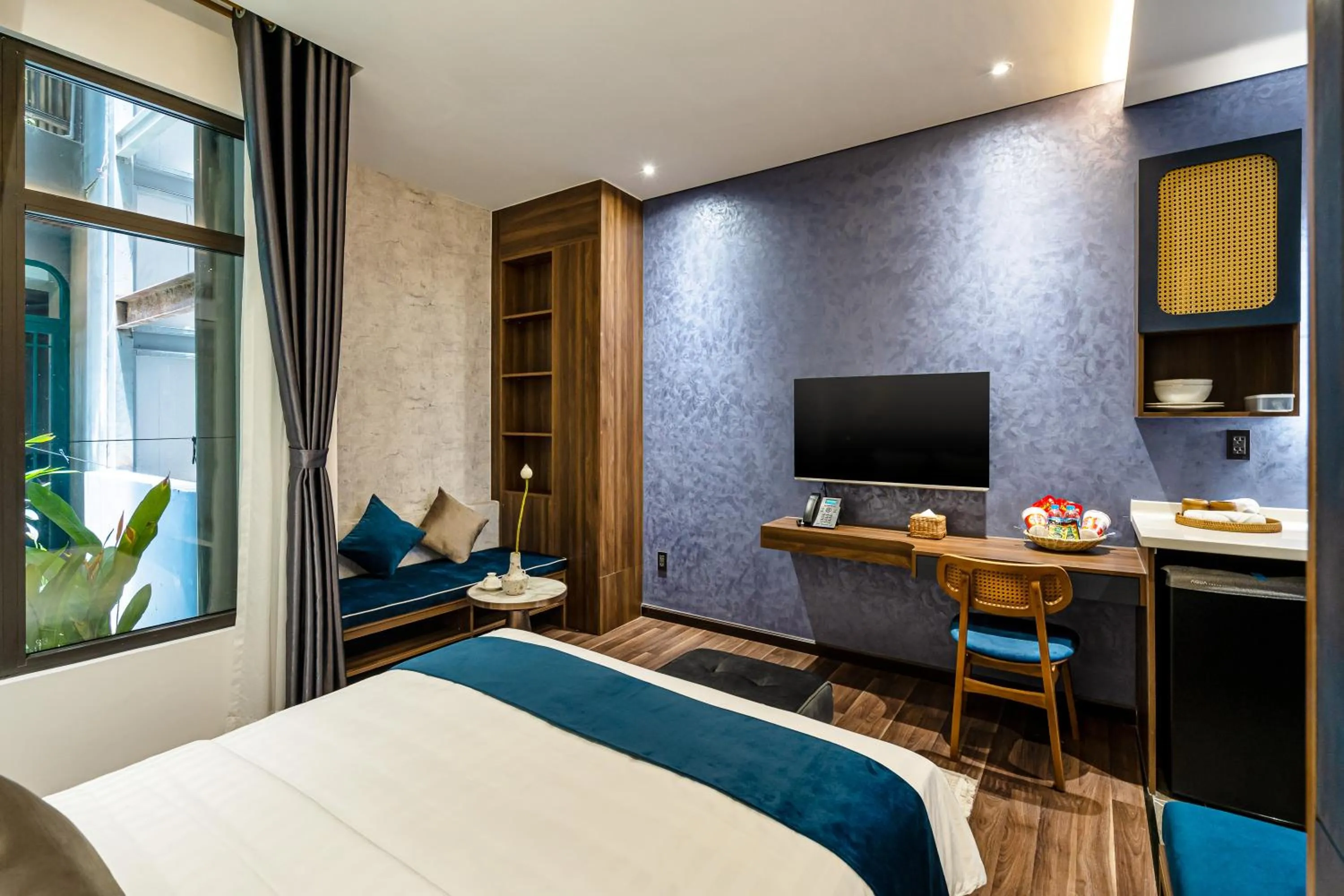 Bed in KunKin Garden Aparthotel