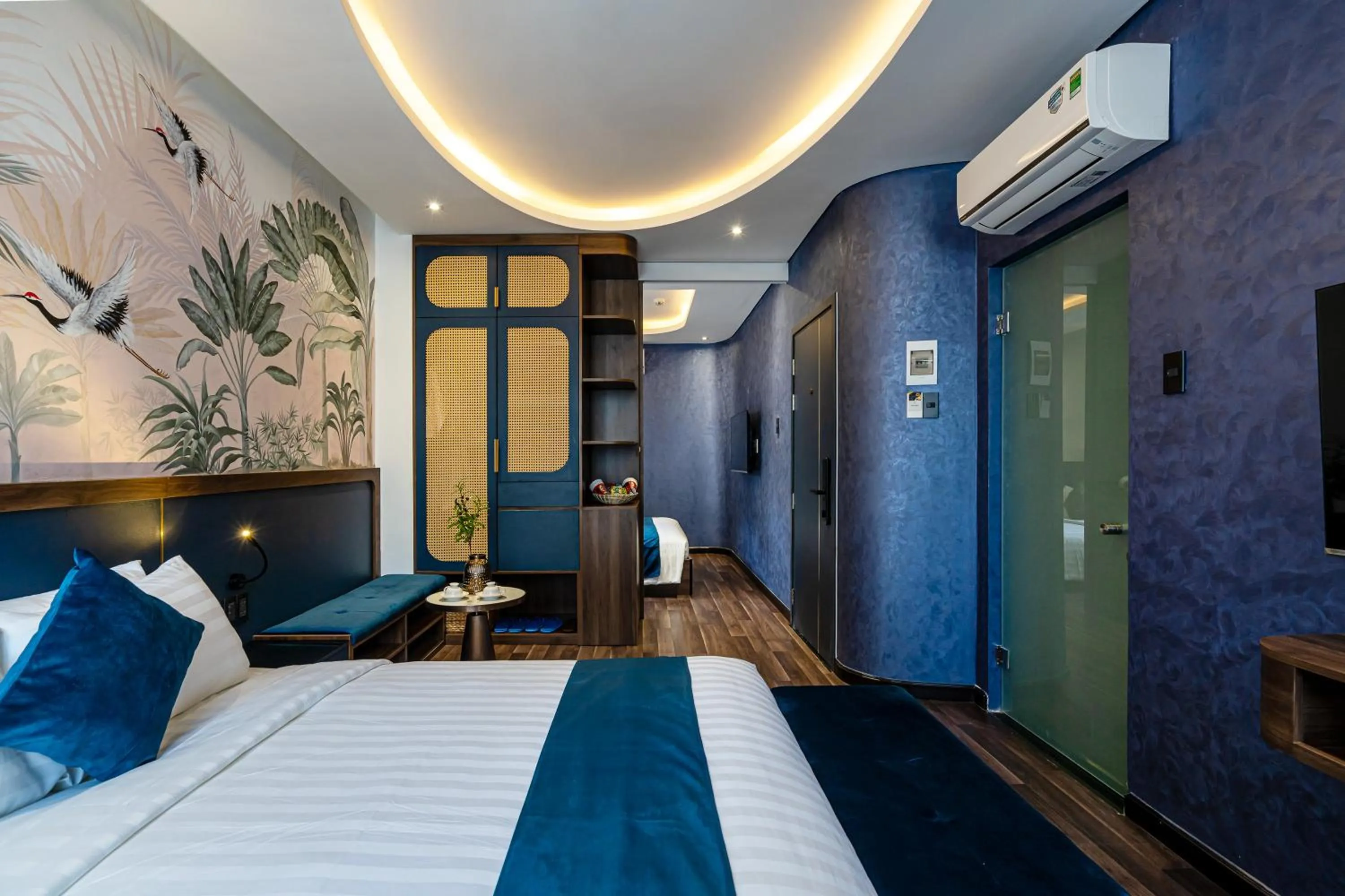 Bed in KunKin Garden Aparthotel