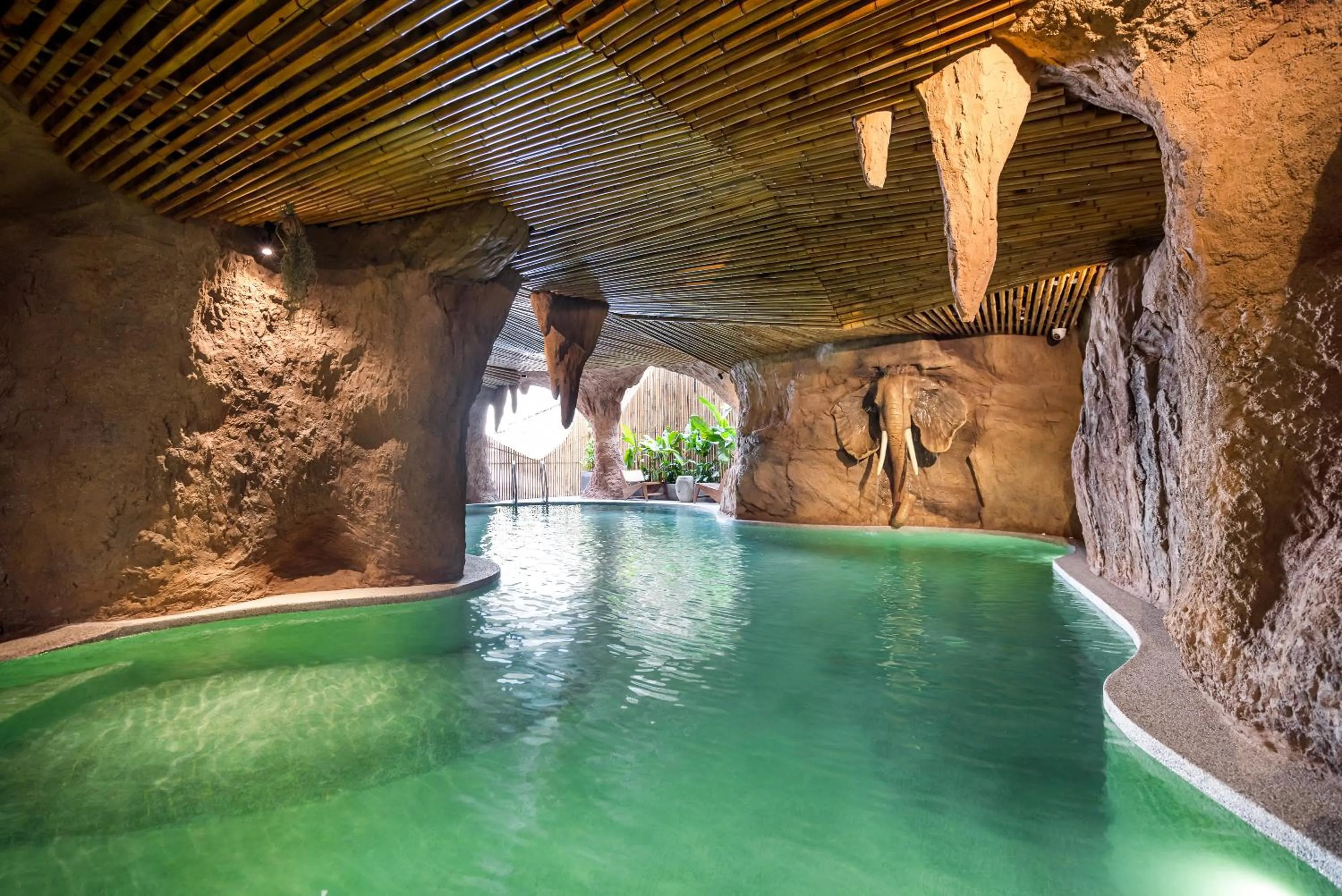 Pool view in KunKin Garden Aparthotel
