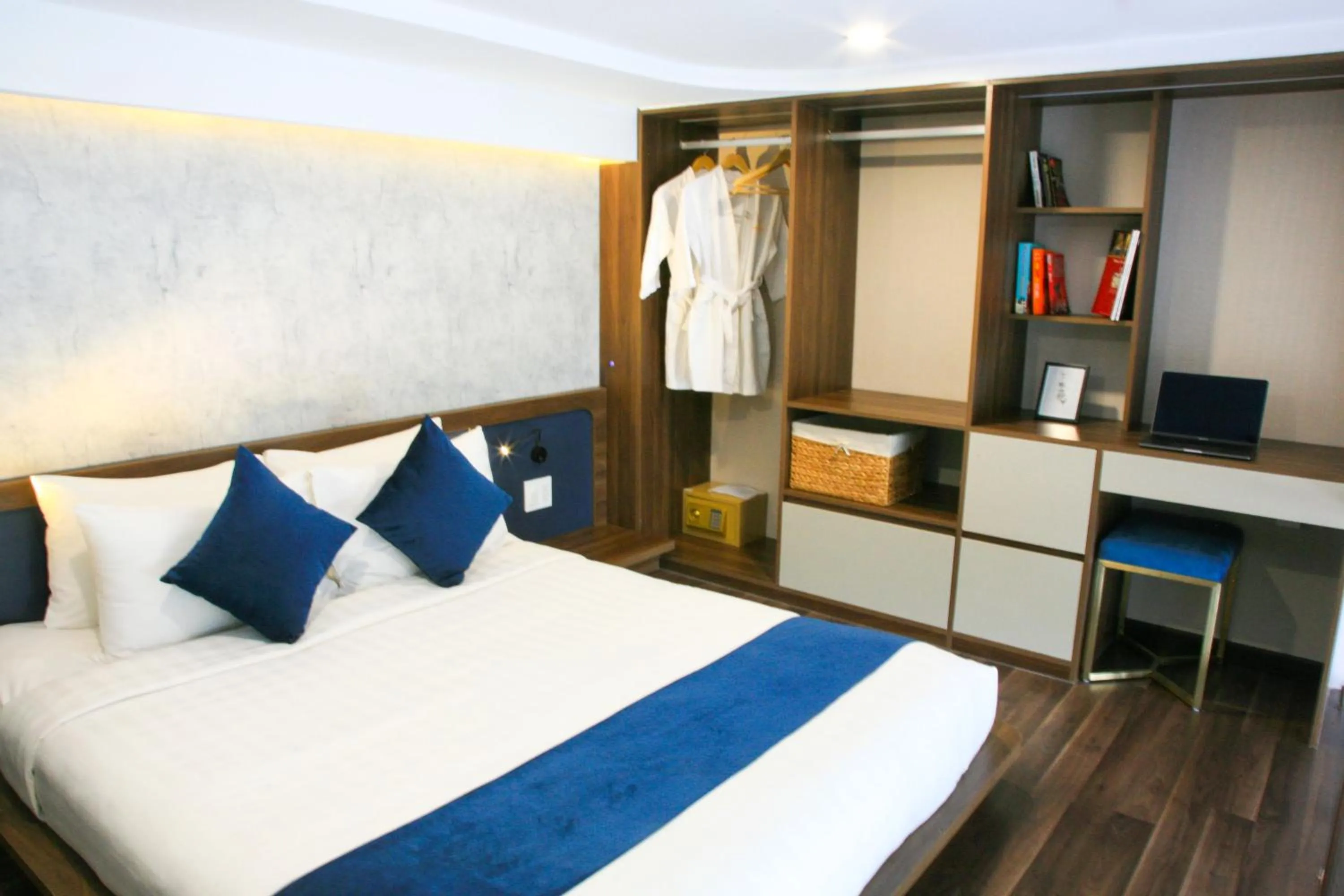 Bed in KunKin Garden Aparthotel