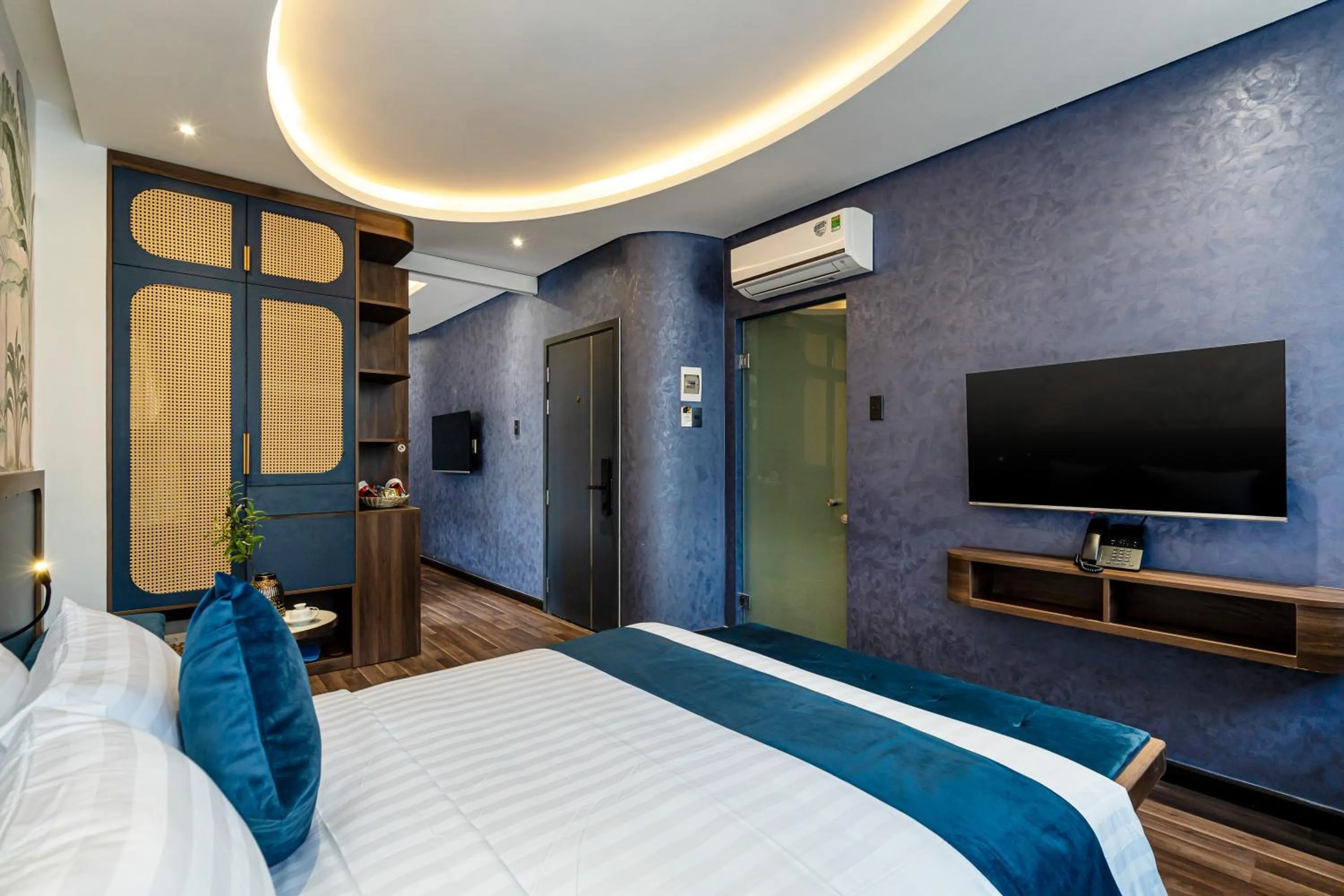 Bed in KunKin Garden Aparthotel