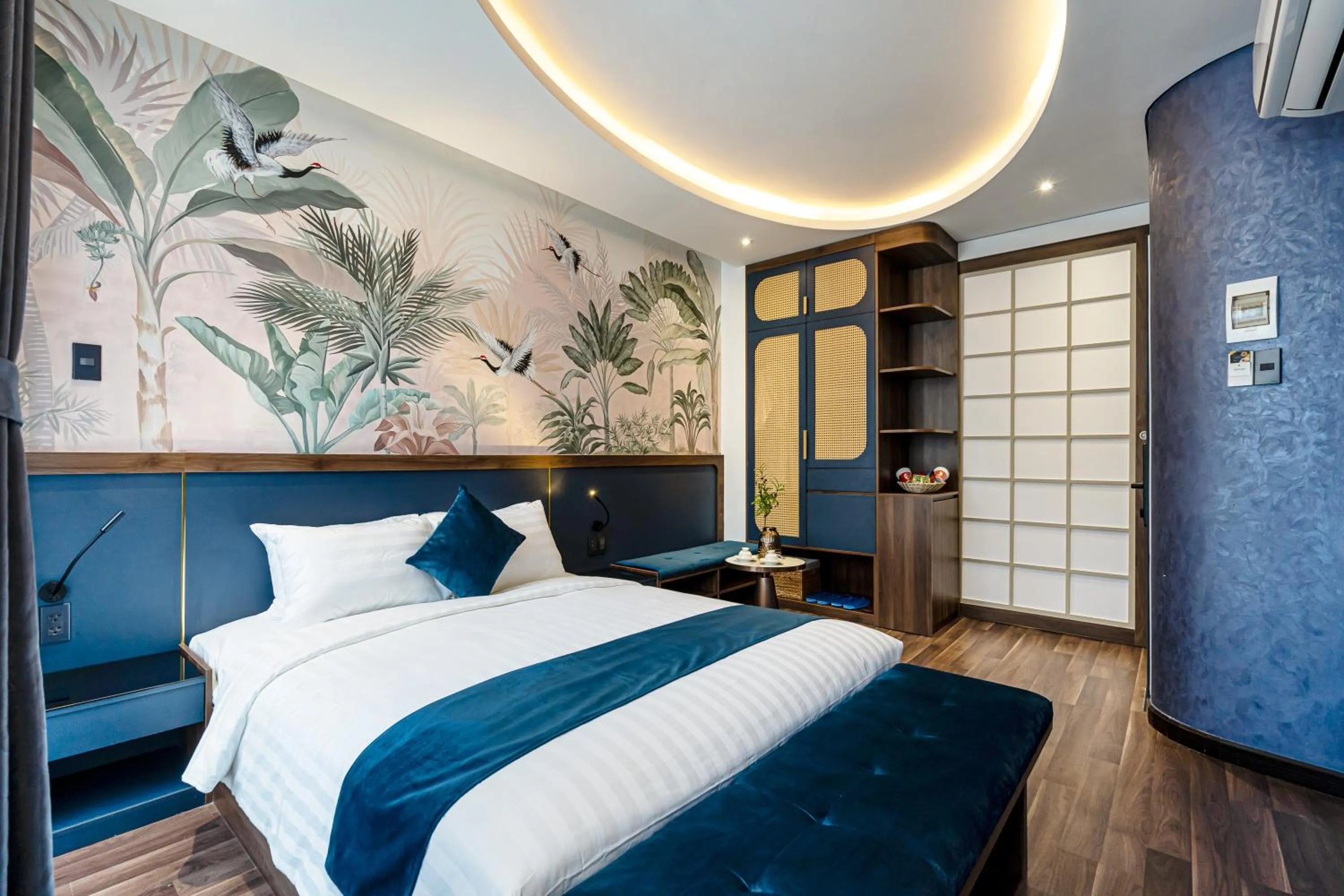 Bed in KunKin Garden Aparthotel