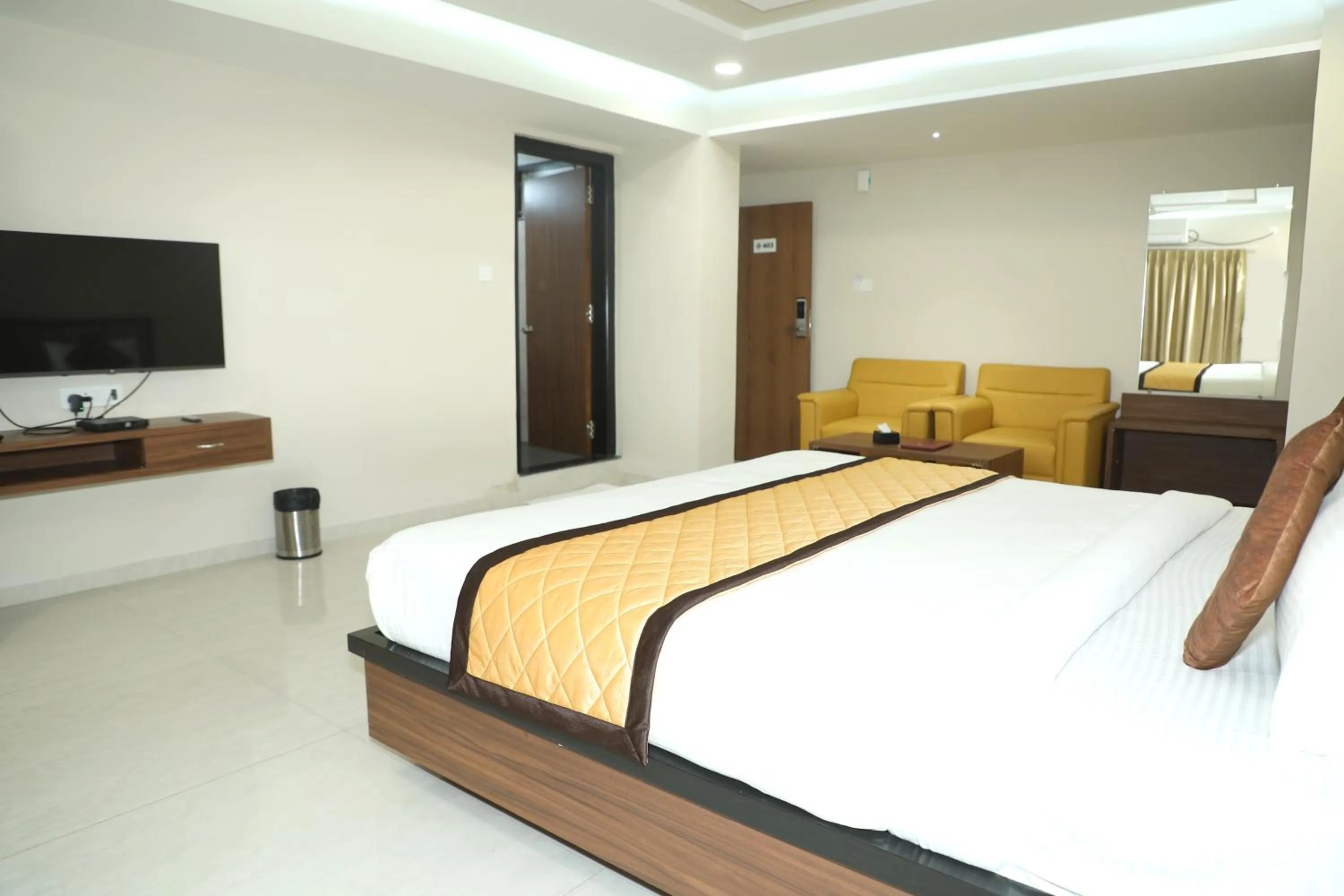 Photo of the whole room, Bed in VOV Hotels Vijayapura
